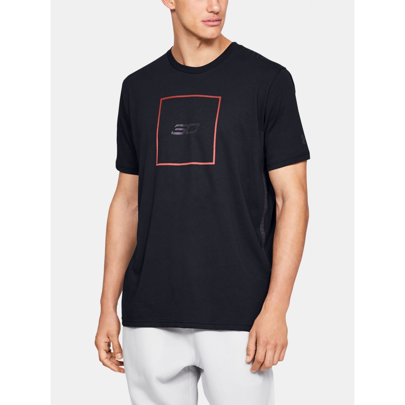 T-shirt Under Armour SC30 BOX LOGO TEE-BLK