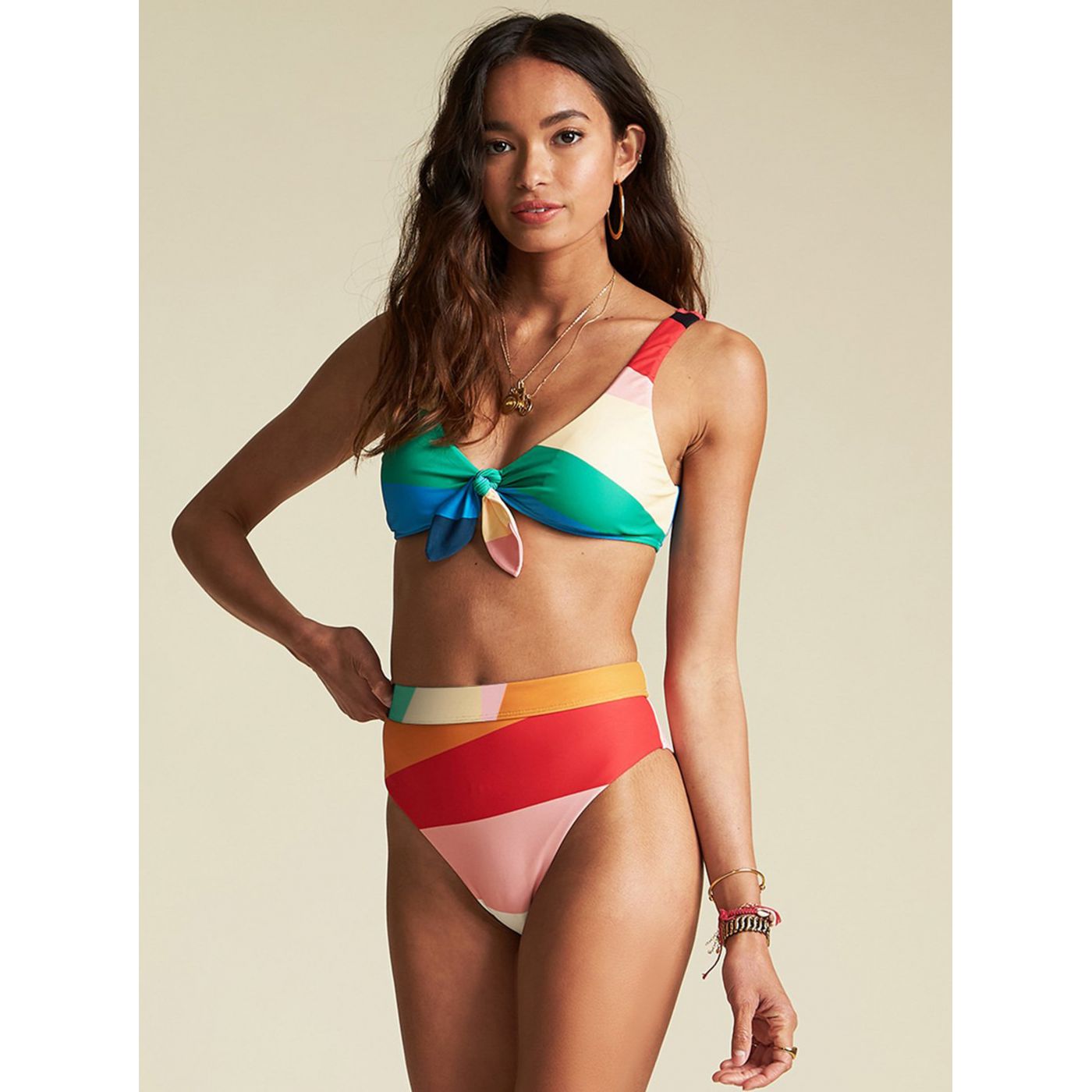 Green-red bikini bottoms Billabong