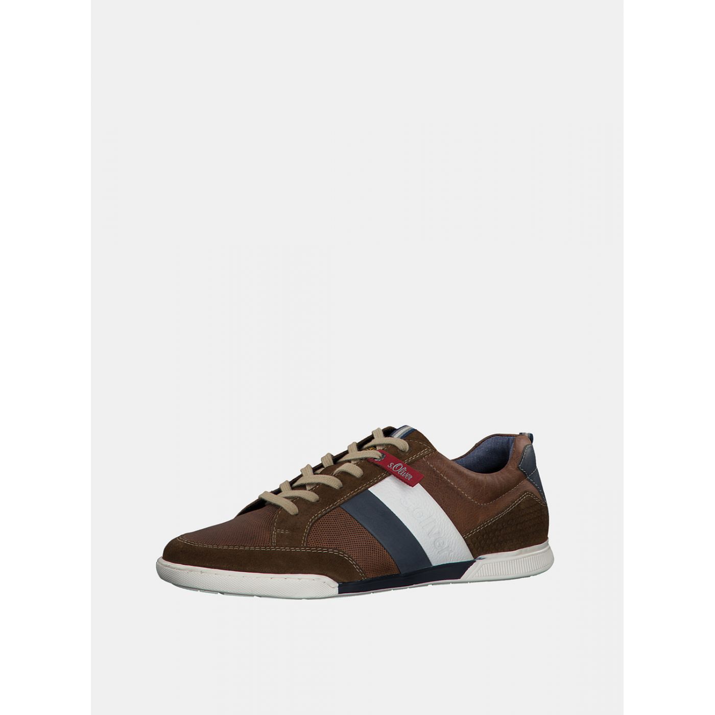 Brown men's suede sneakers s.Oliver
