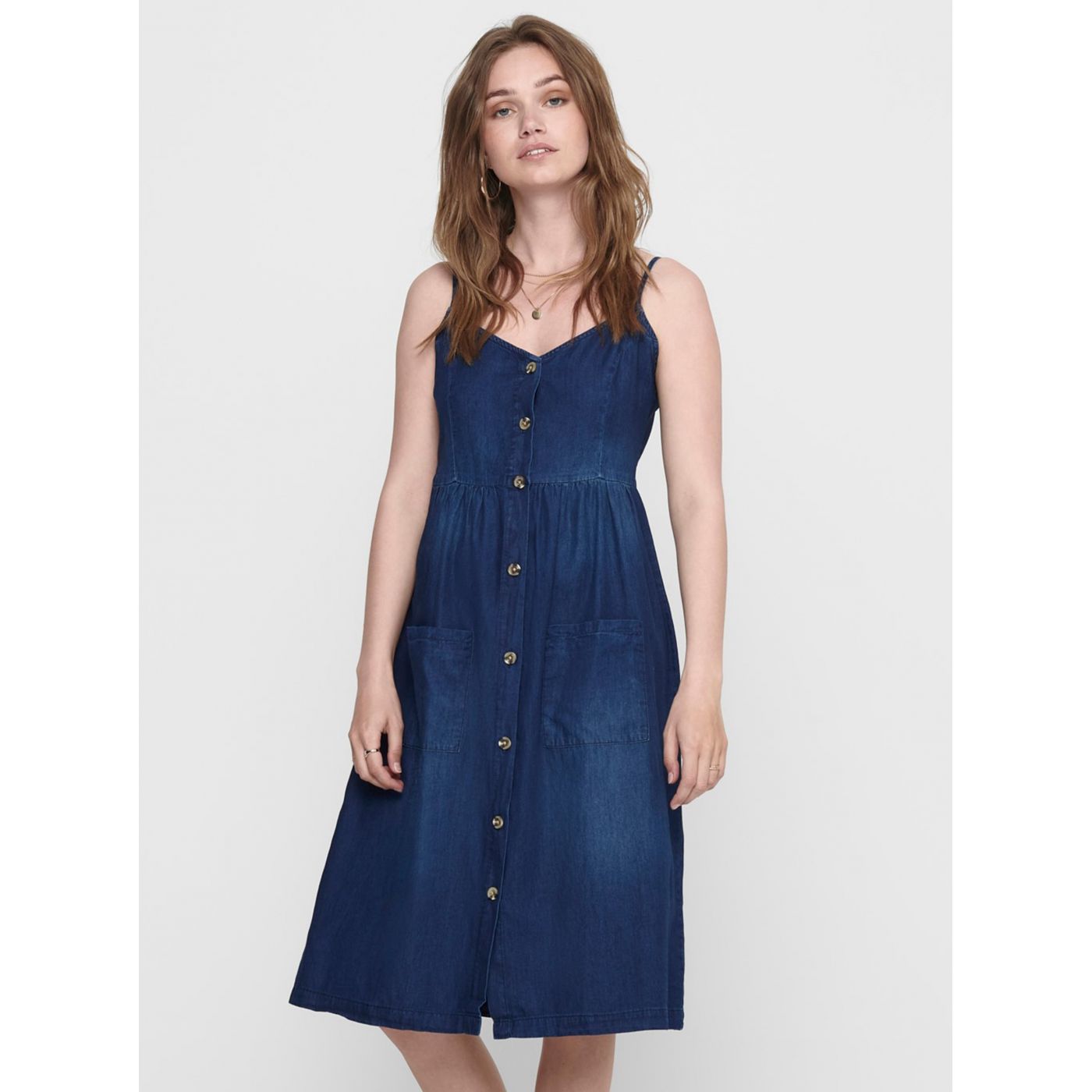 Jacqueline de Yong Saint's Dark Blue Denim Dress
