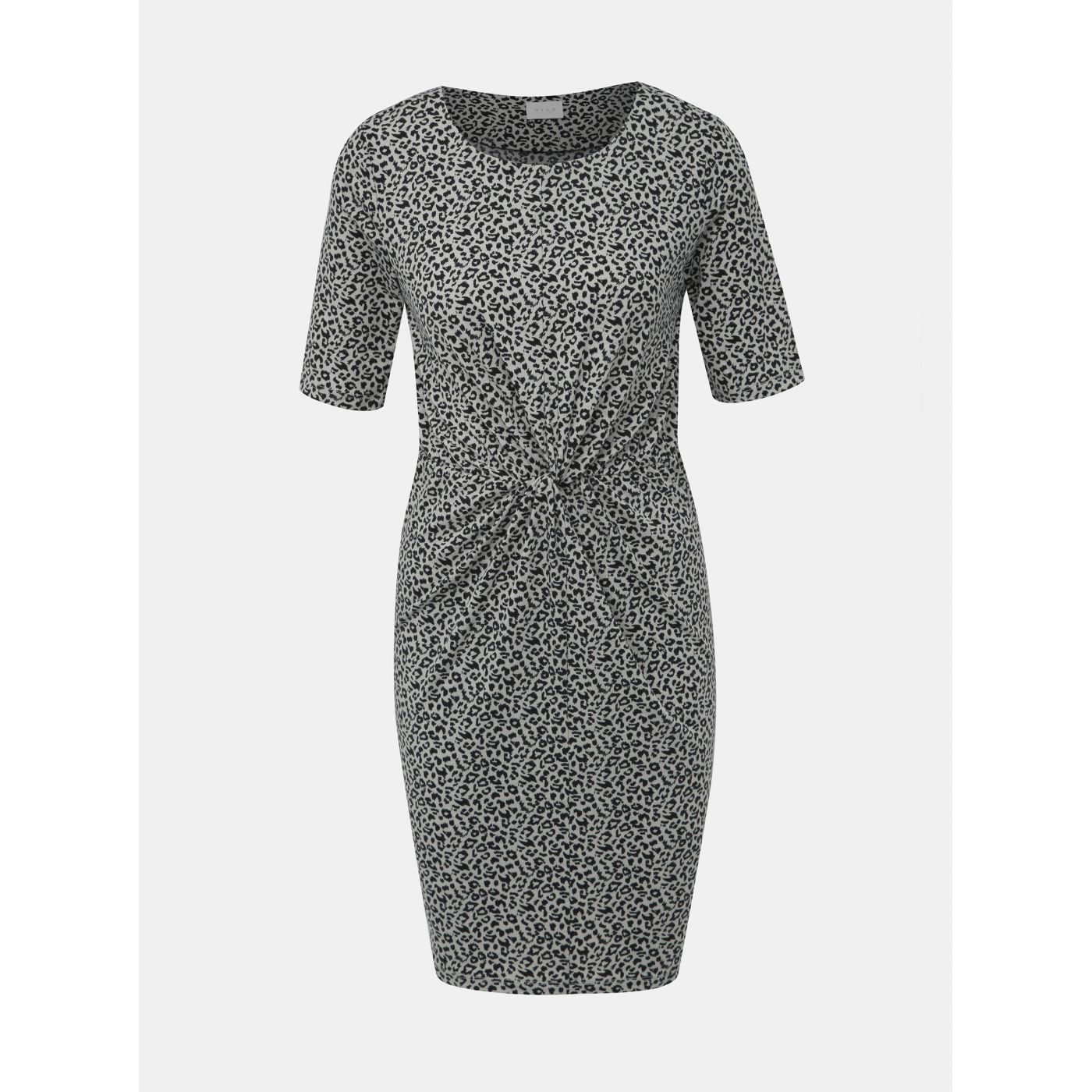 Grey Leopard-print Pouch Dress VILA Flet