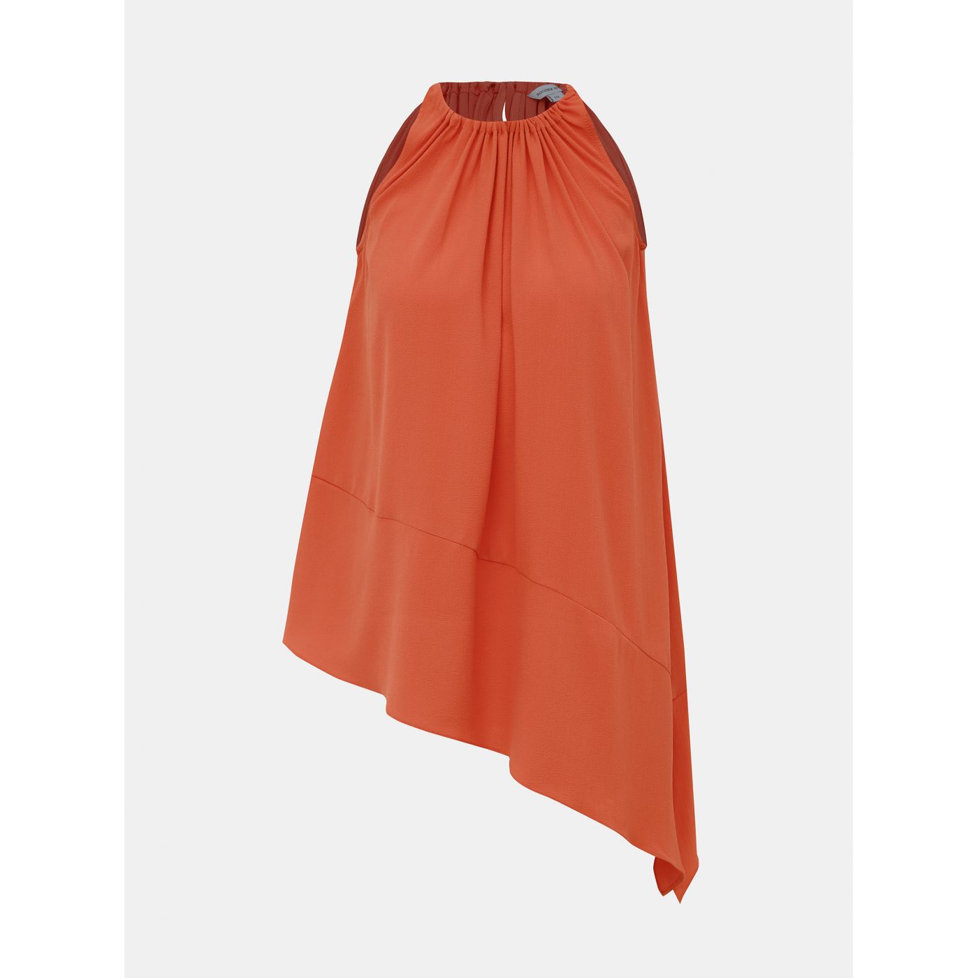 M&Co Hem Orange Asymmetric Top