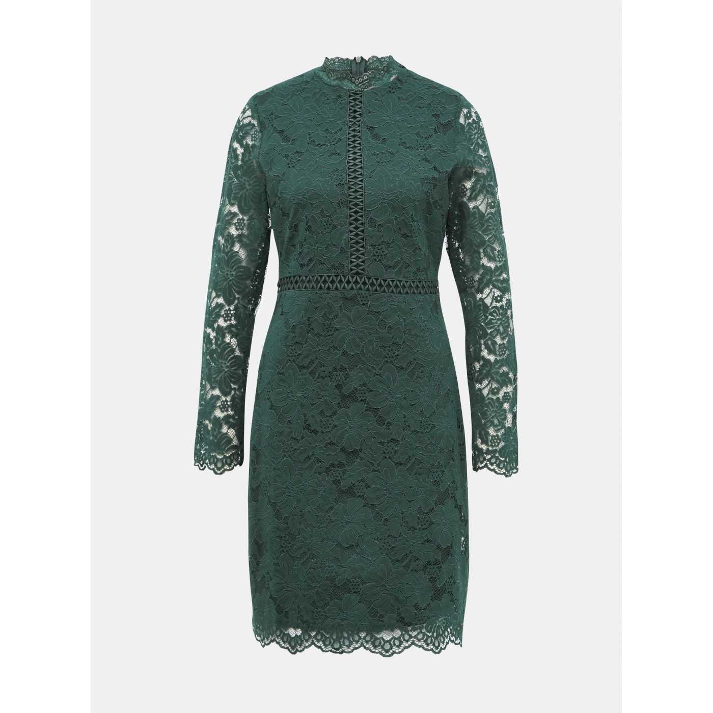 Dark green lace dress VILA Sirita