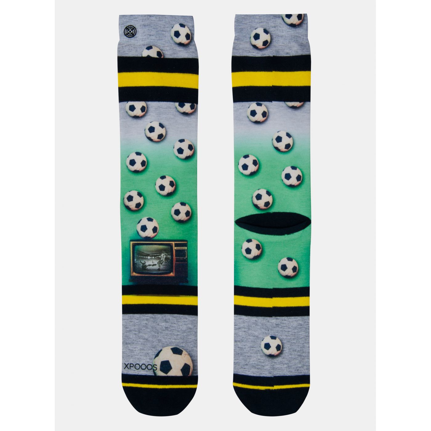 Green-grey men's socks XPOOOS
