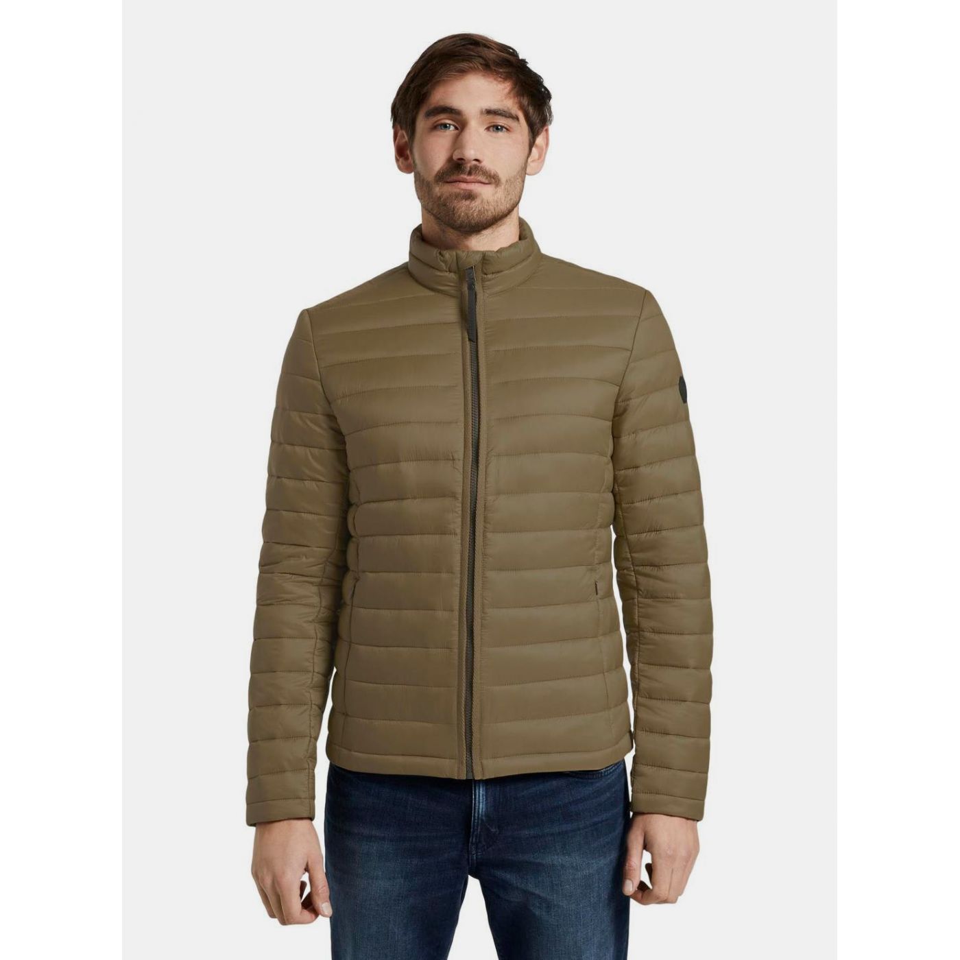Tom Tailor Brown Men's Quilted Water Jacket