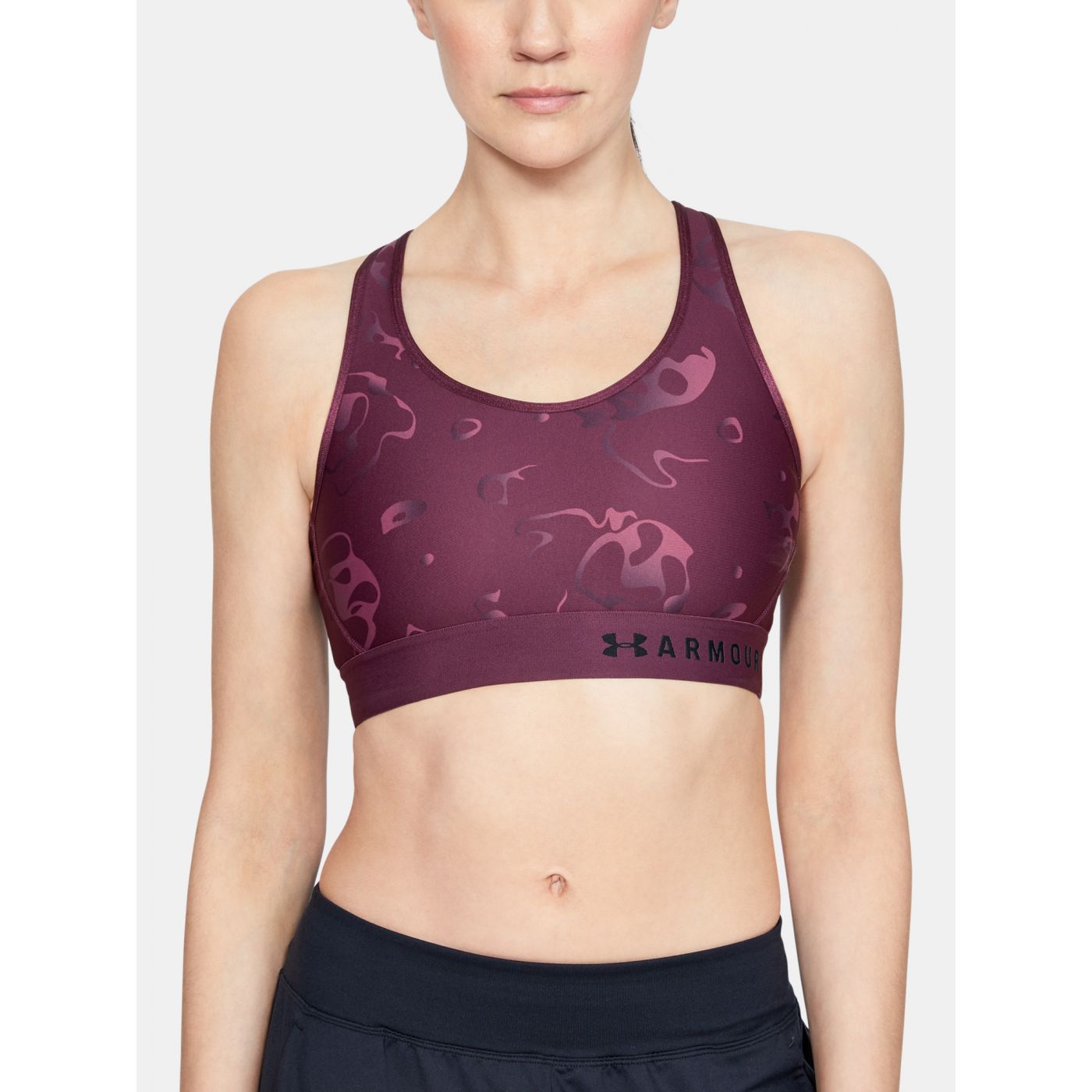 Under Armour Armour Mid Keyhole Print-PPL Sports Bra