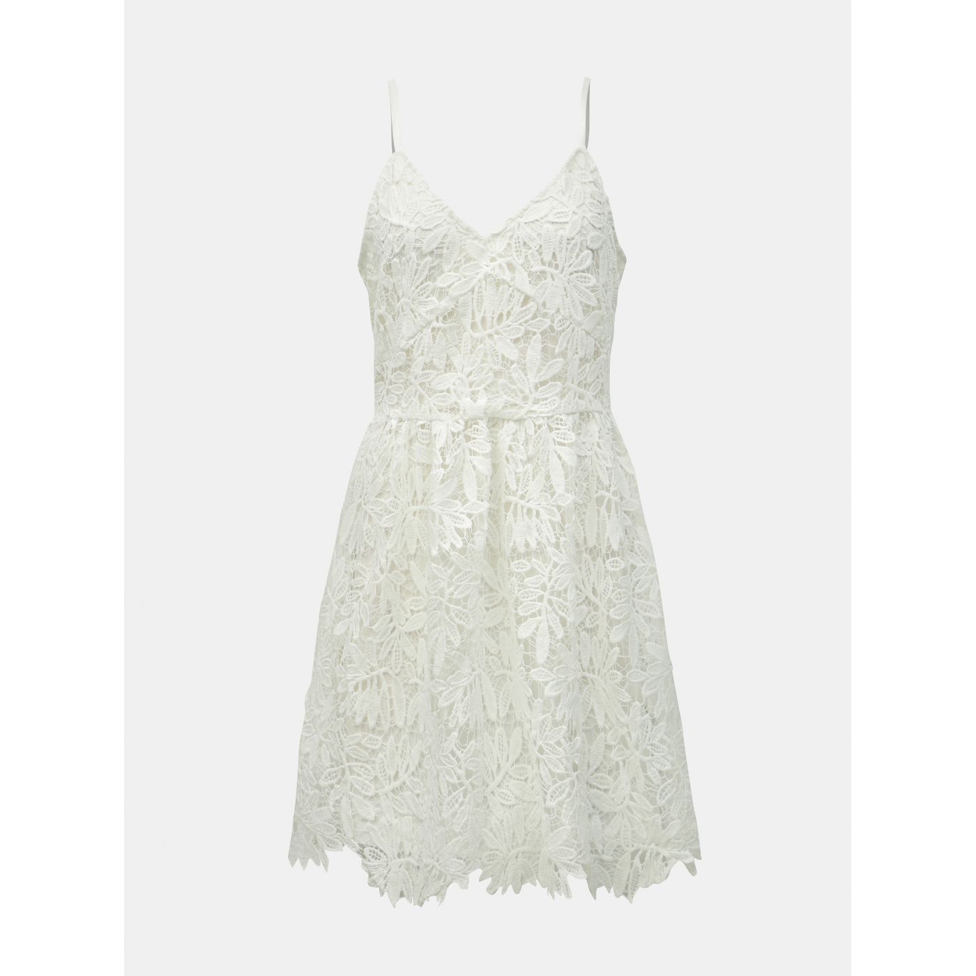 Vero MODA Luna White Lace Shoulder Strap Dress