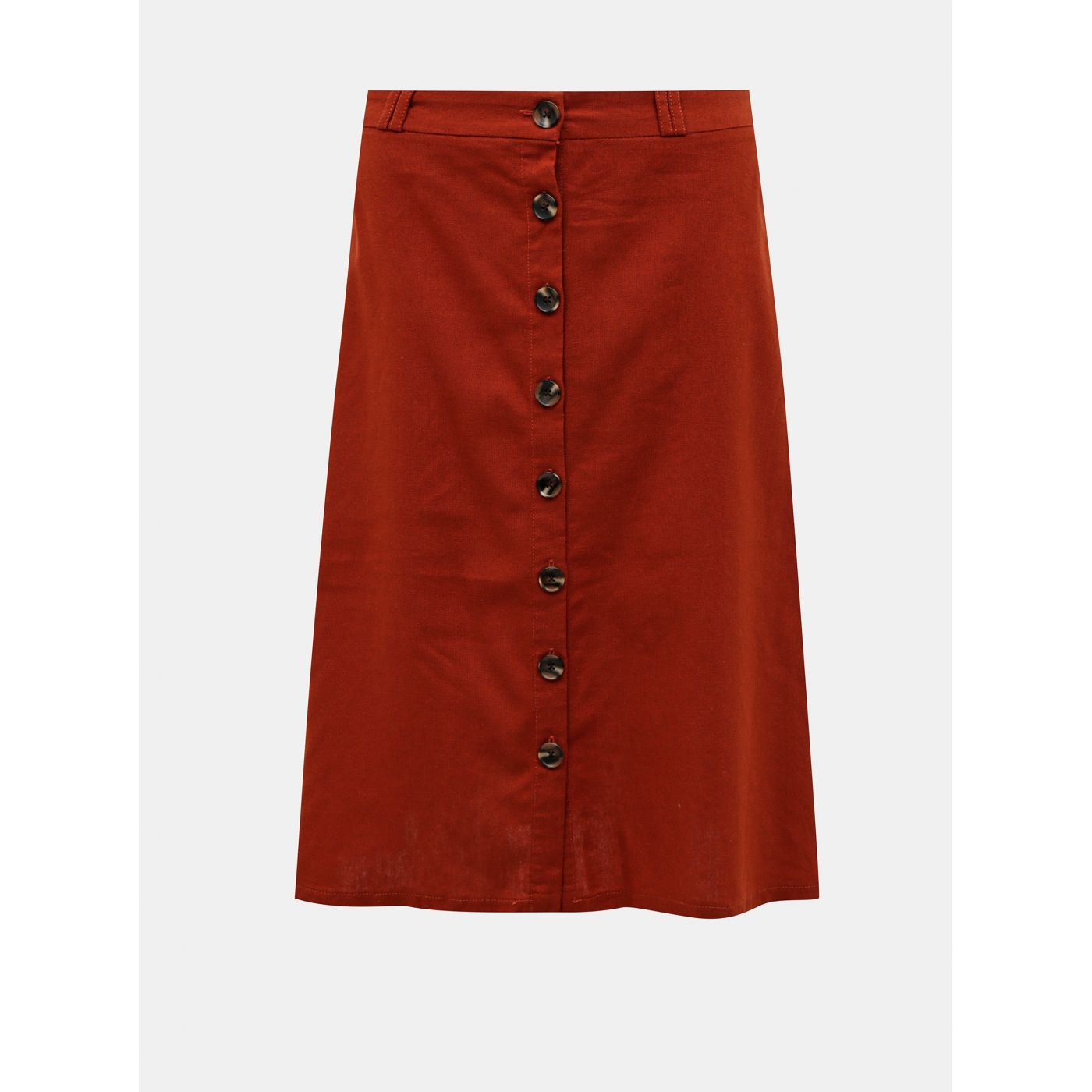 Brick skirt with flax admixture ONLY Adeline