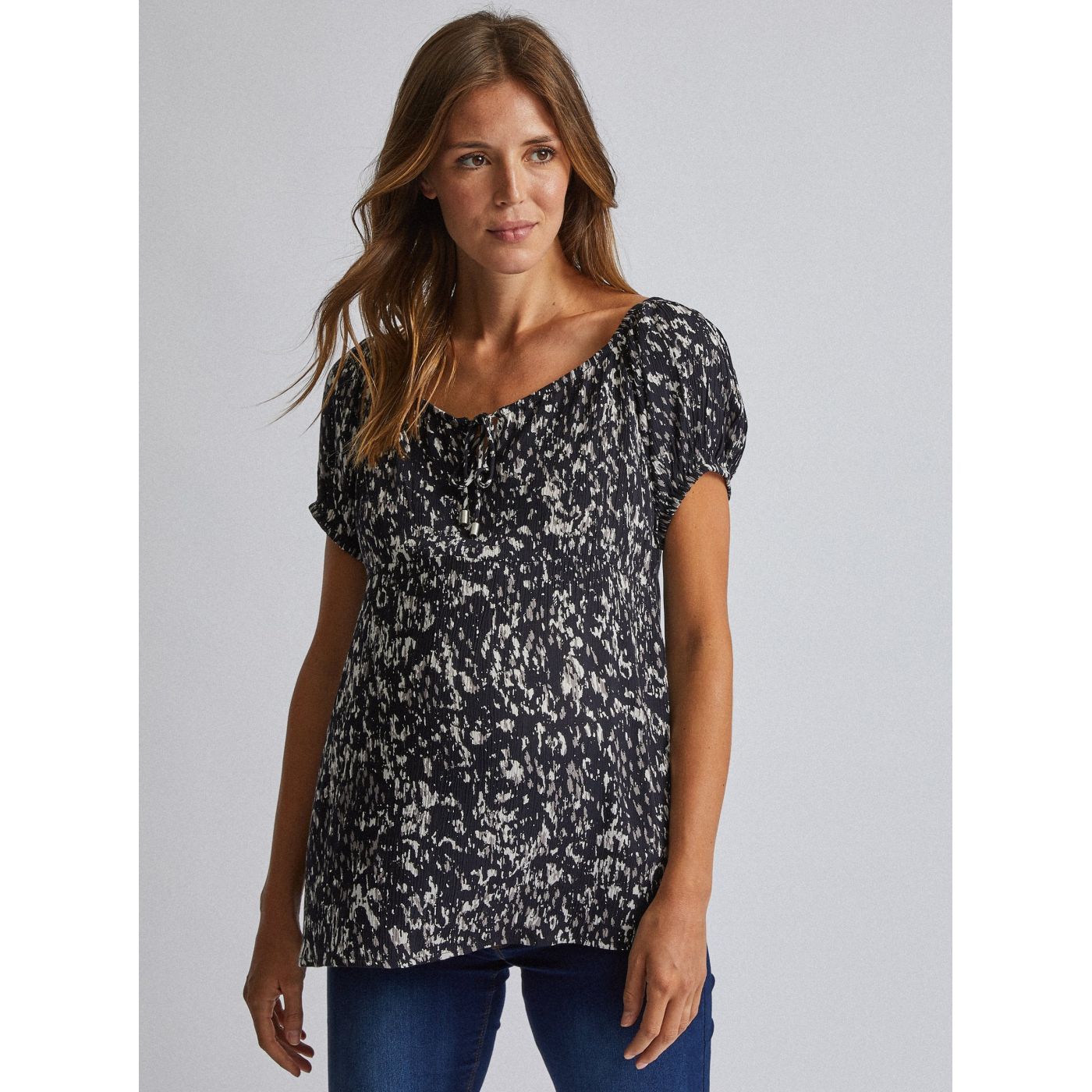 Dorothy Perkins Maternity Black Maternity Patterned Blouse