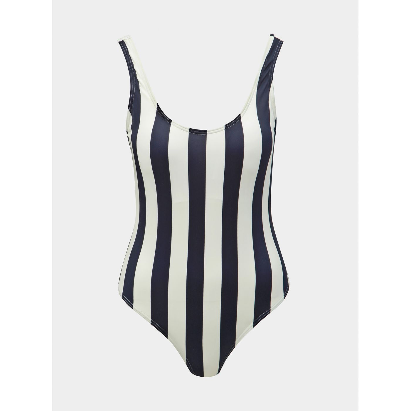 White-blue Striped One-Piece Swimsuit Pieces Bea