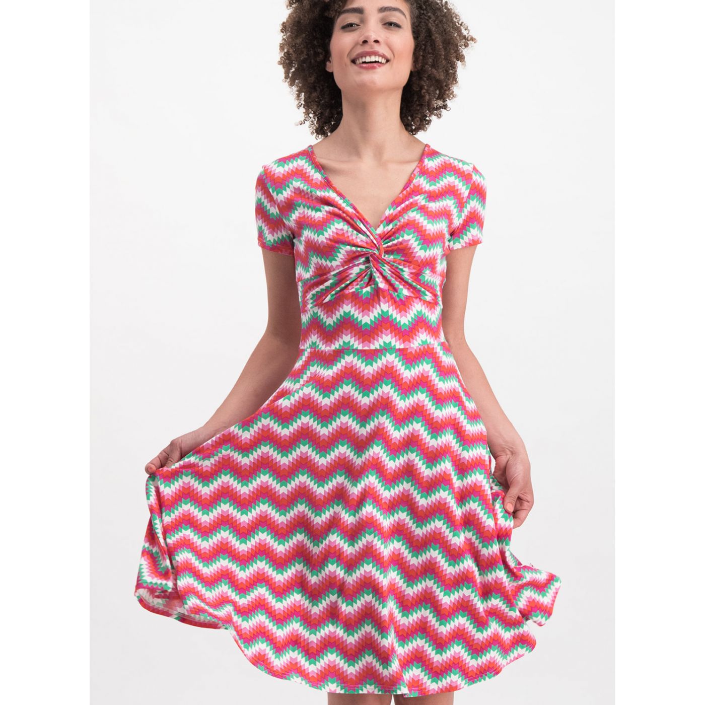 Blutsgeschwister Pink Patterned Dress