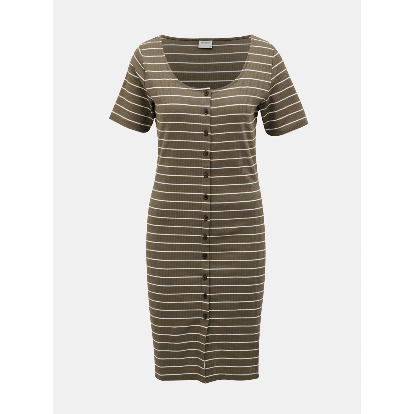 Khaki striped dress by Jacqueline de Yong Nevada
