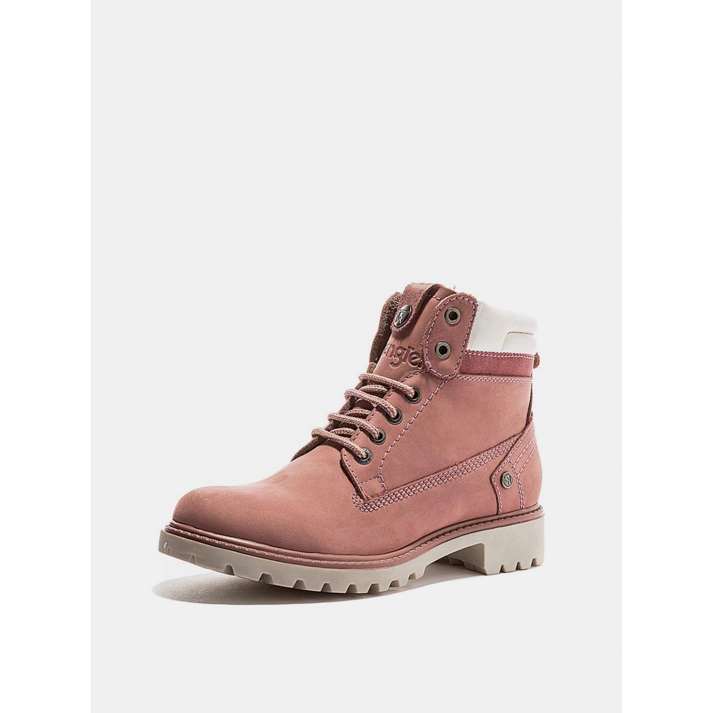 Pink Women's Leather Winter Boots Wrangler