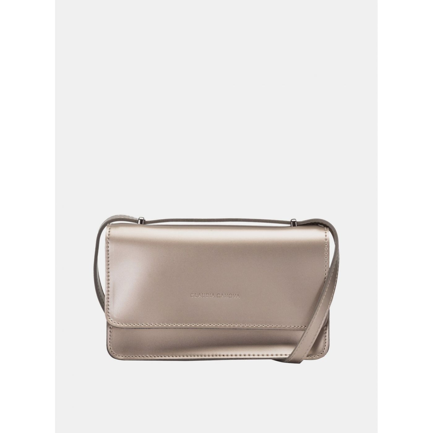 Crossbody handbag in gold color Claudia Canova