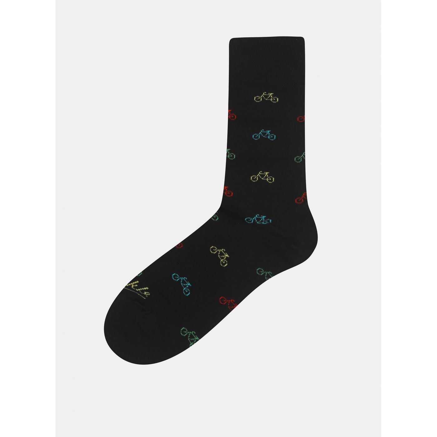 Black Patterned Socks Fusakle Cyclist