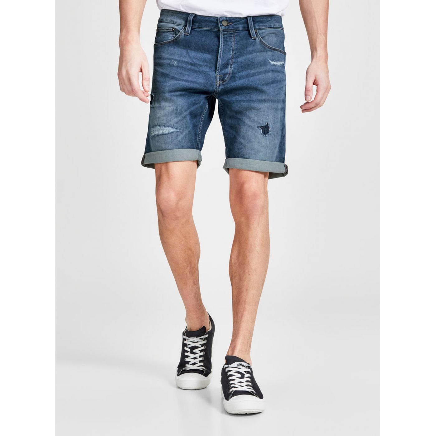 Dark Blue Denim Regular Fit Shorts Jack & Jones Rick
