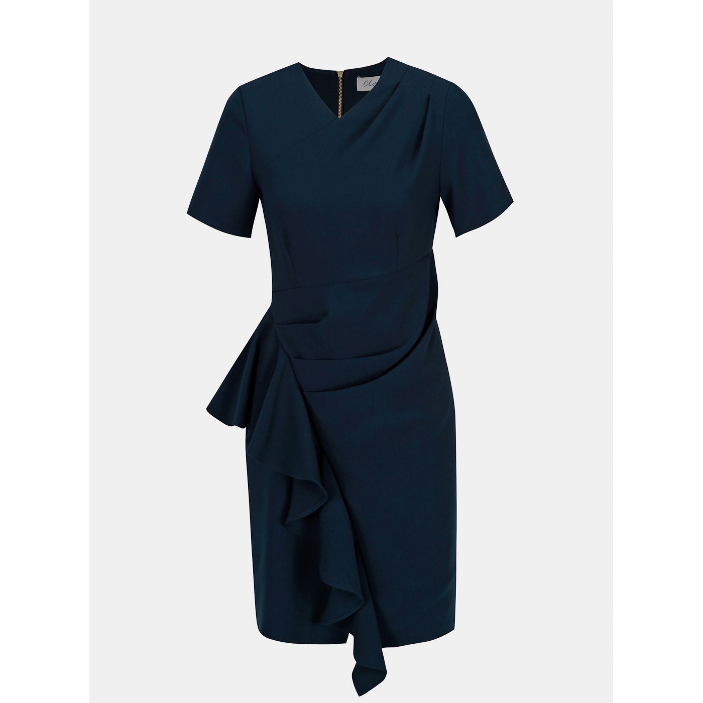 Dark Blue Closet Sleeve Dress