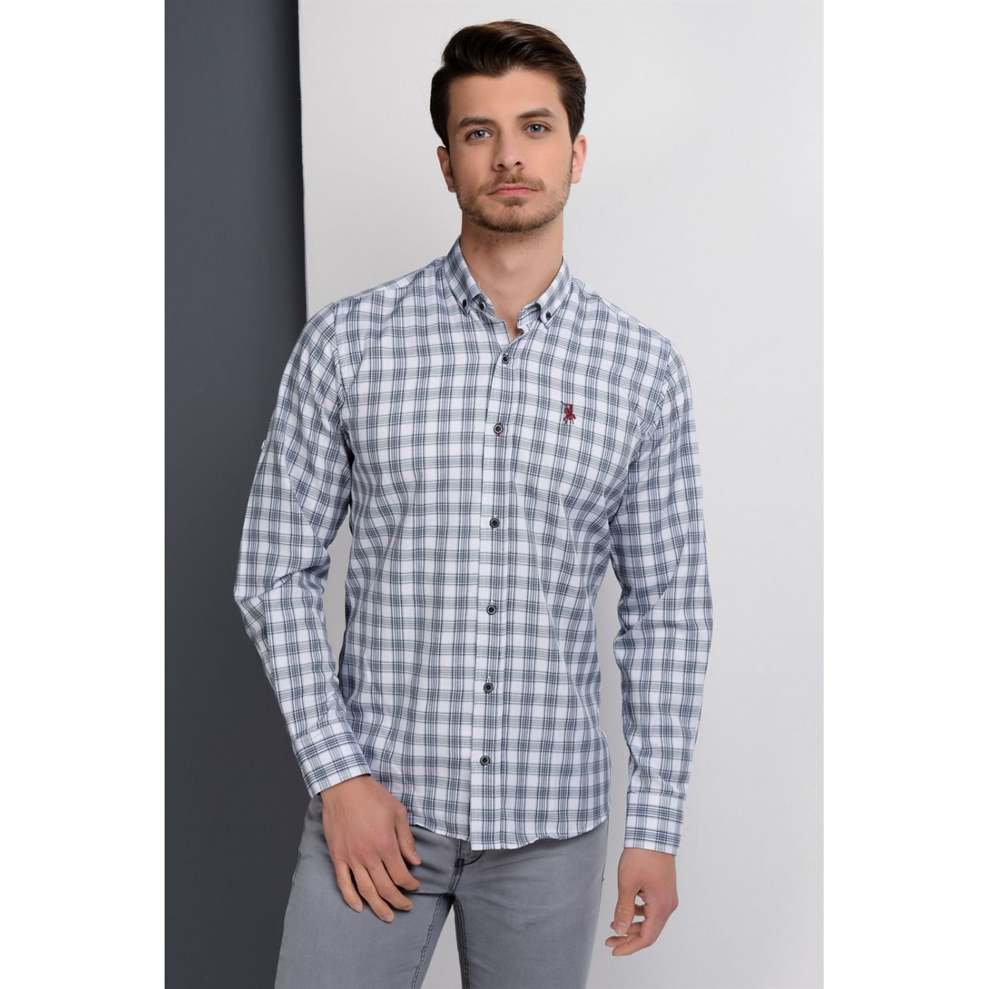 G652 DEWBERRY MEN's SHIRT-WHITE