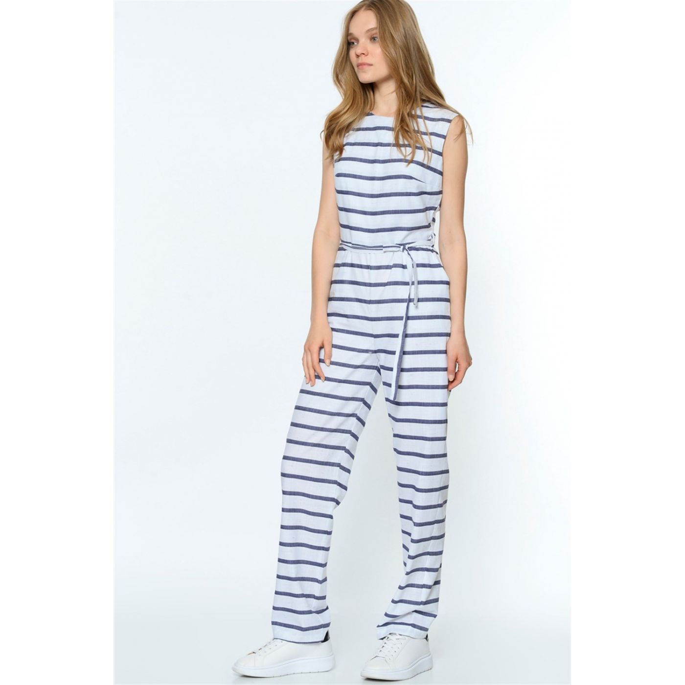 Z6277 DEWBERRY WOMEN's OVERALLS-LACİVERT