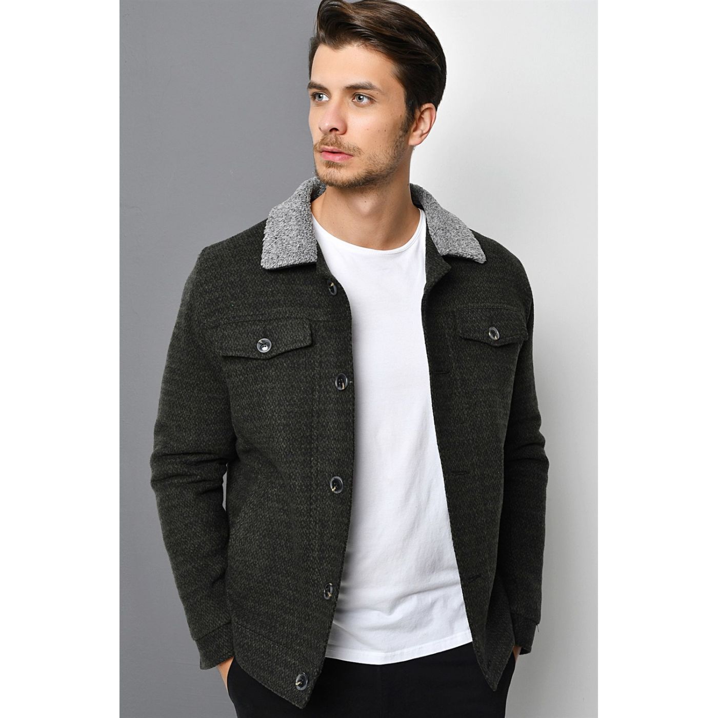 K7541 DEWBERRY MEN's COAT-PATTERNED RIGHTS