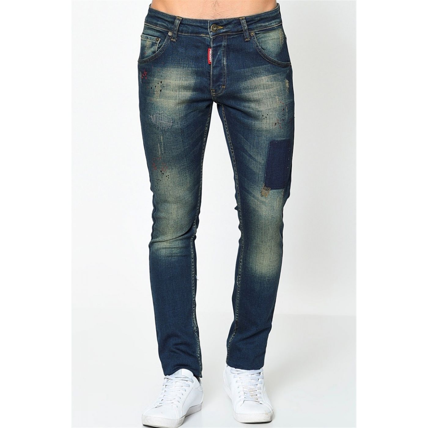 P004 DEWBERRY PRODIGY JEAN SLIM FIT PANT-BLUE