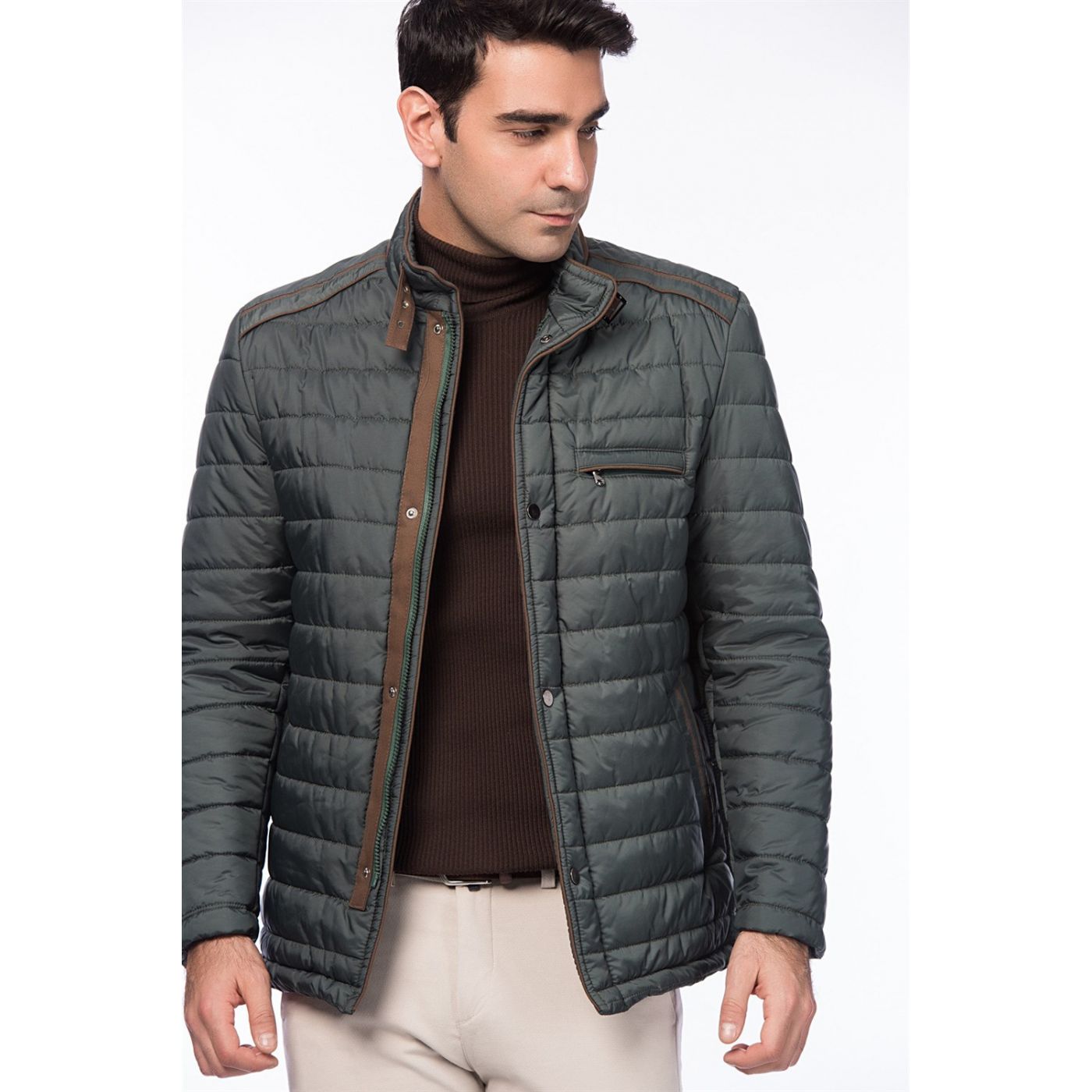 M8610 DEWBERRY SLIM FIT COAT-GREEN