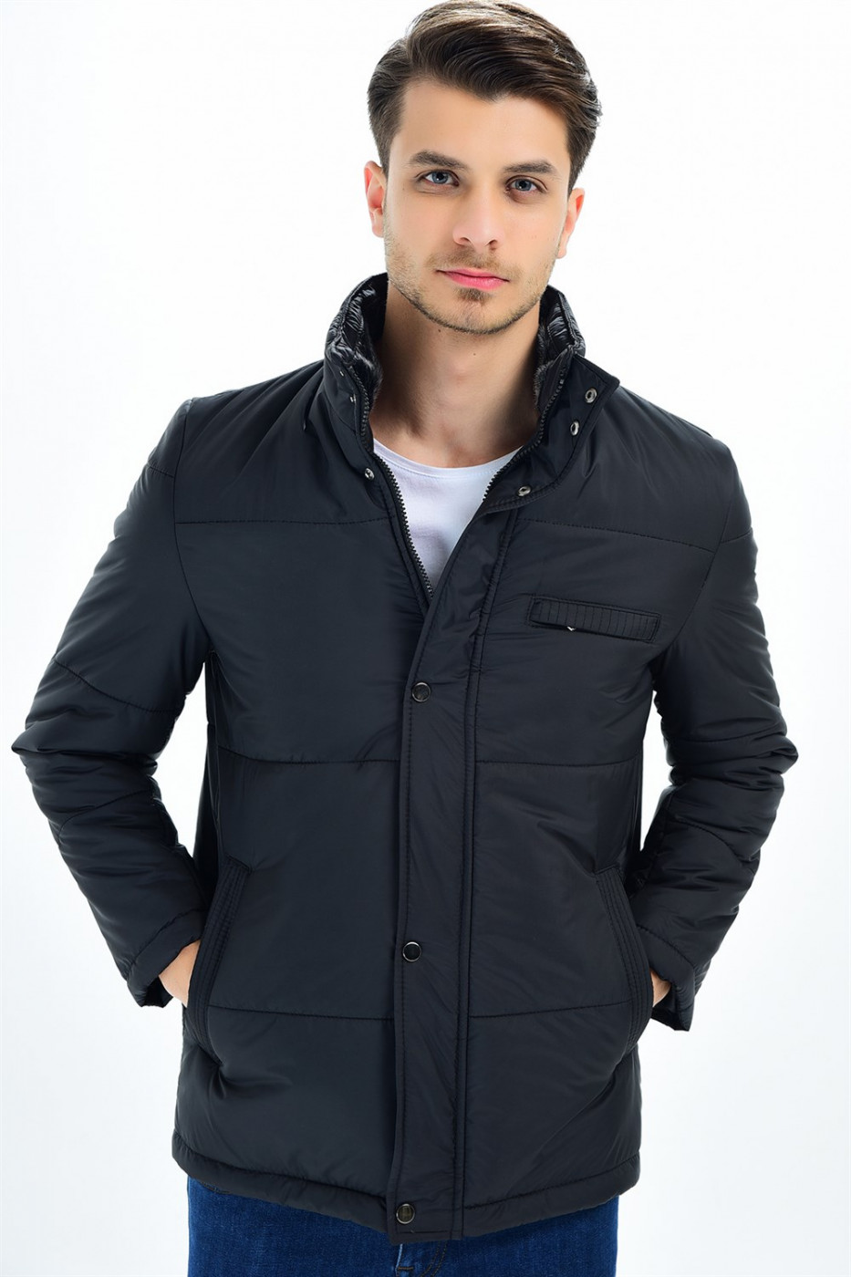 M8641 DEWBERRY MEN's COAT-BLACK