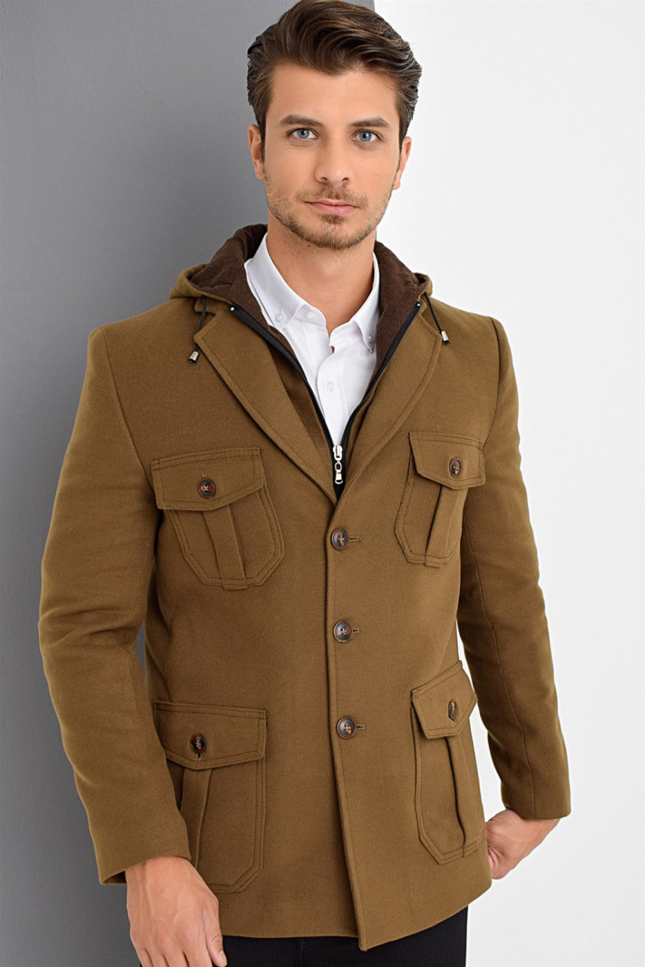 K7538 DEWBERRY MEN's KABAN-CAMEL
