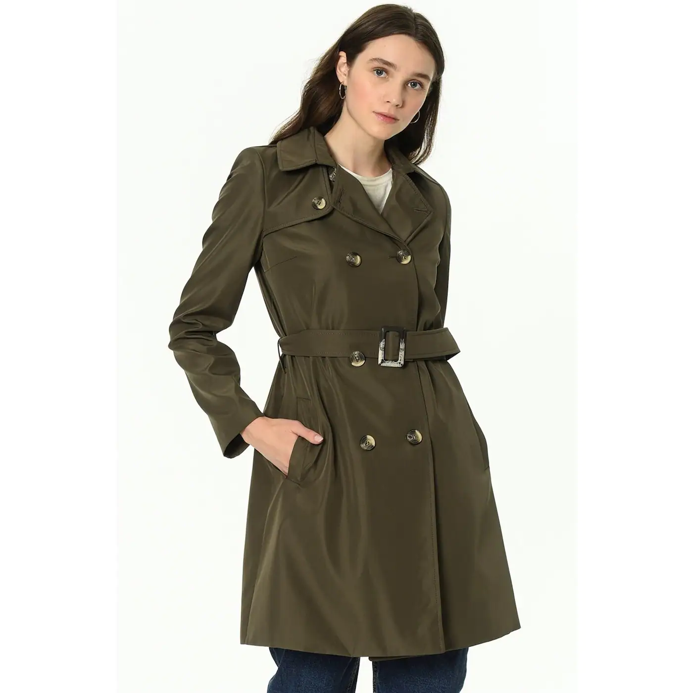 Z6642 DEWBERRY WOMEN's TRENChKOT-RIGHT