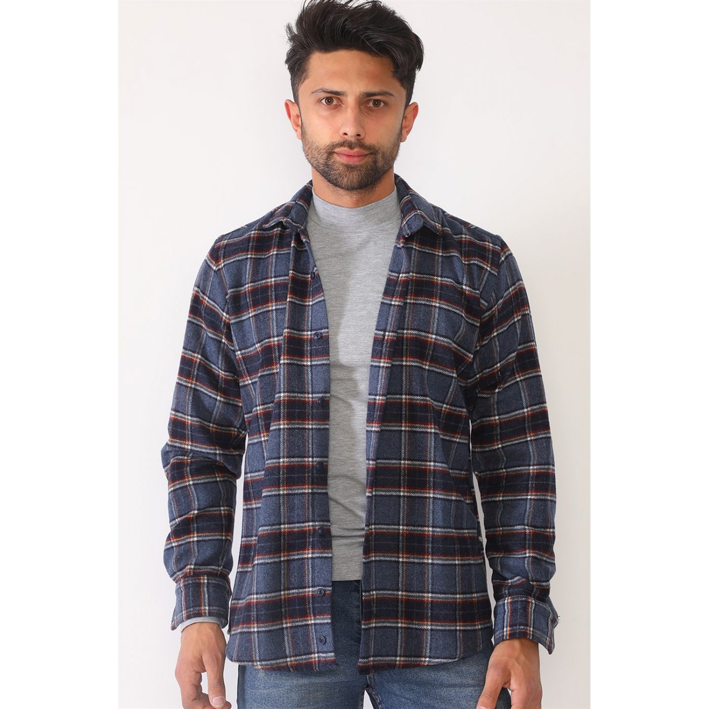 G695 DEWBERRY MEN'S SHIRT-ANTRASIT