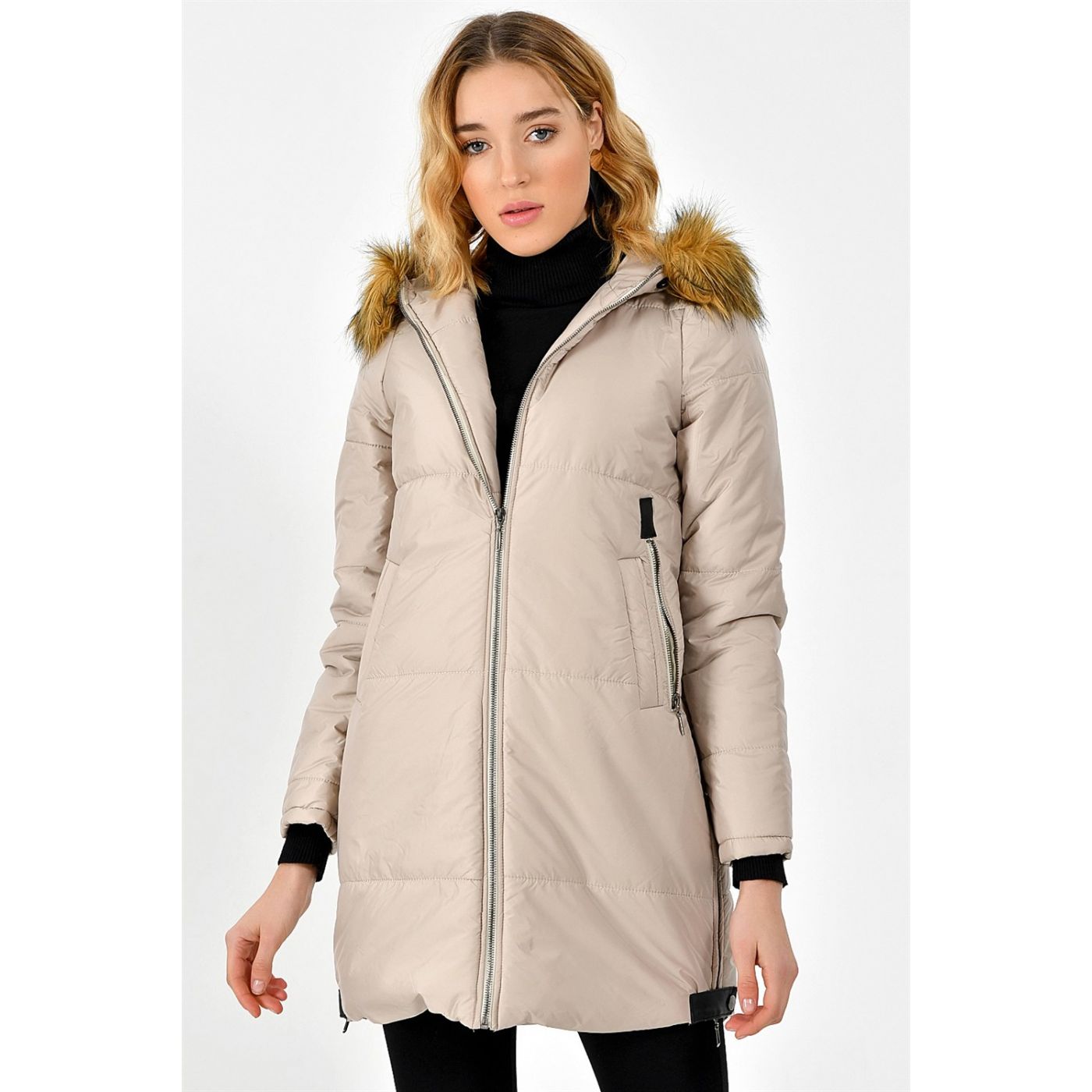 Z6590 DEWBERRY WOMEN KABAN-BEJ