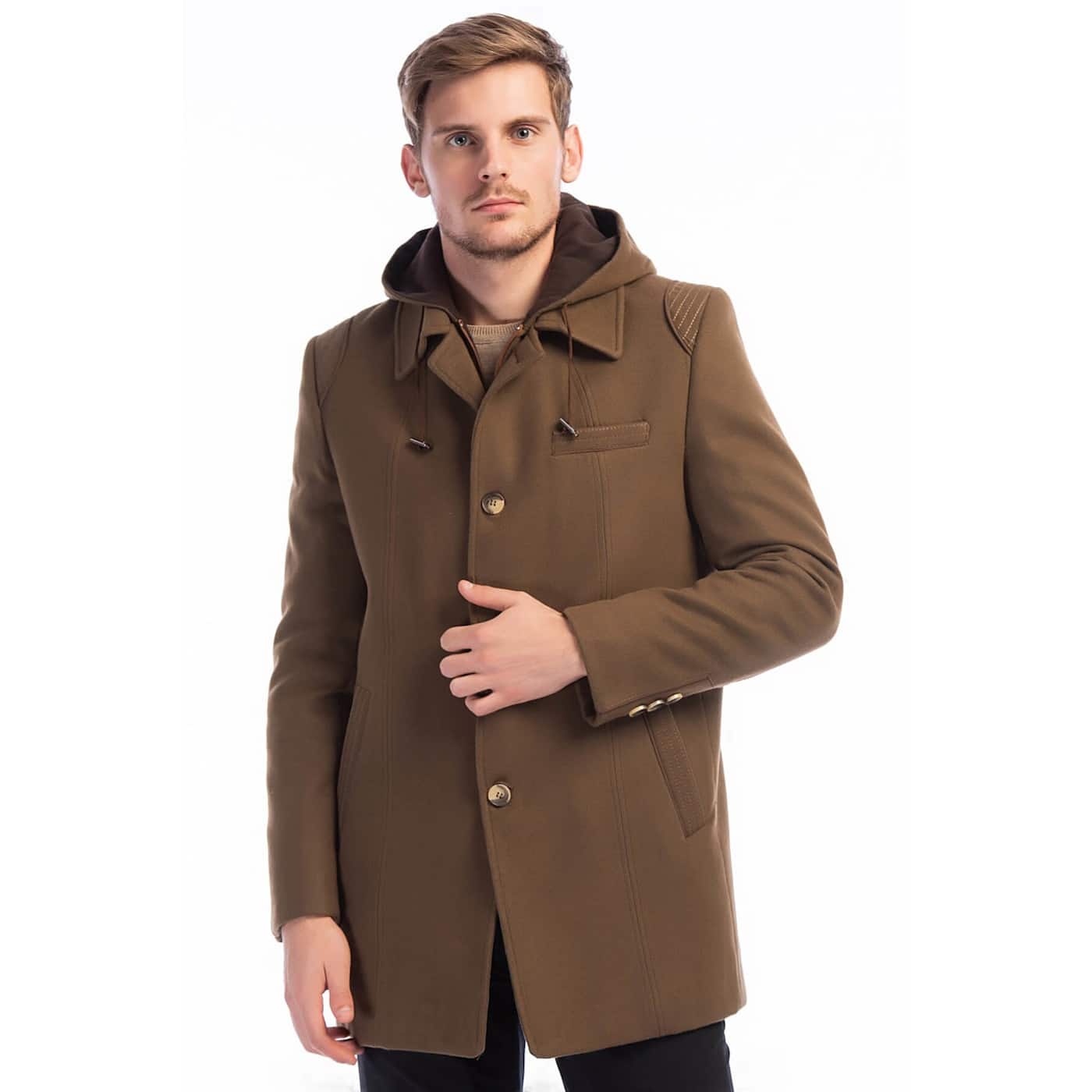 PLT8335 DEWBERRY MEN's COAT-CAMEL