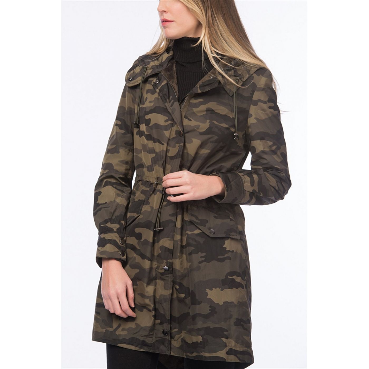 Z6414 DEWBERRY WOMEN'S PARKA-CAMOUFLAGE