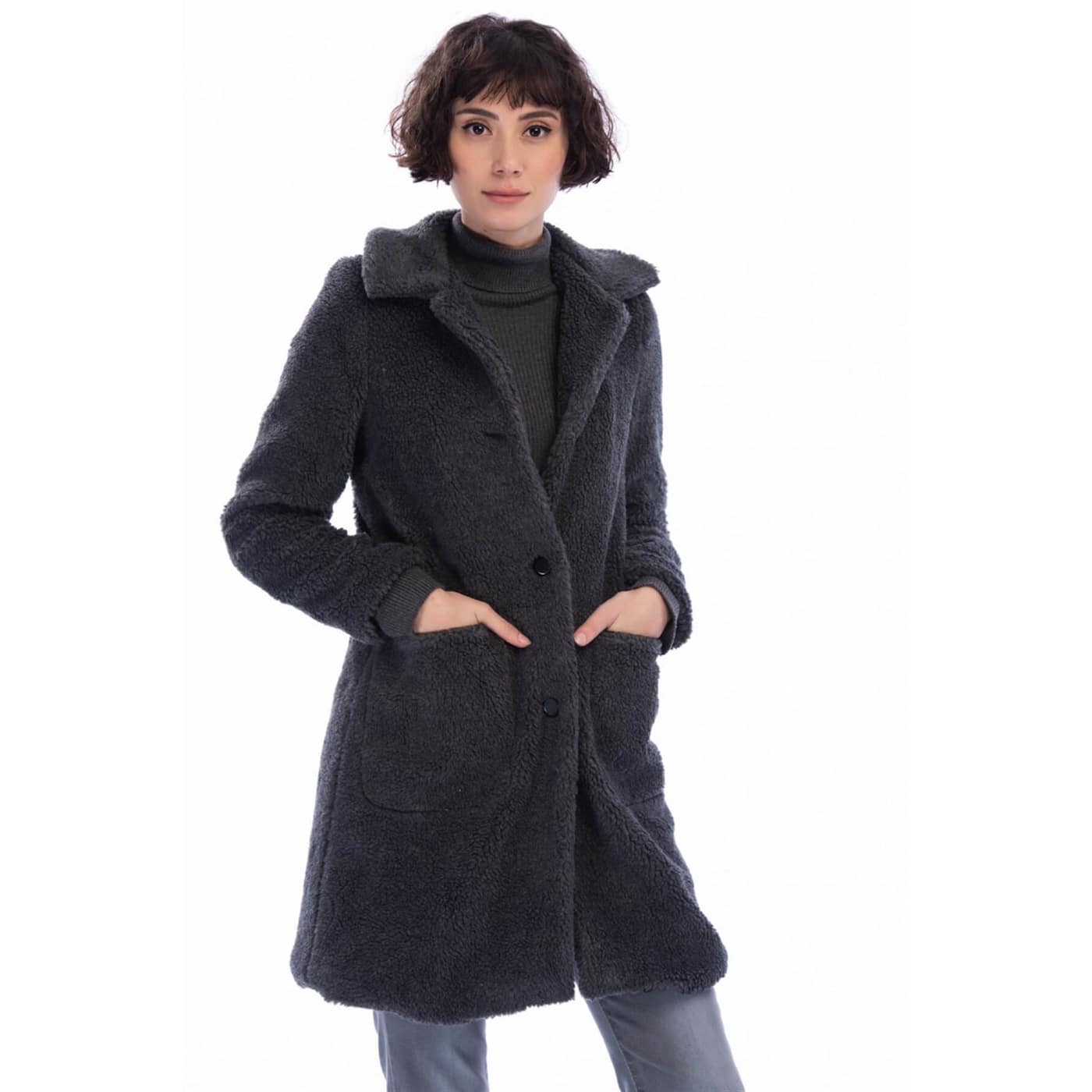 Z6604 DEWBERRY WOMEN LAMBKABAN-ANTHRACITE