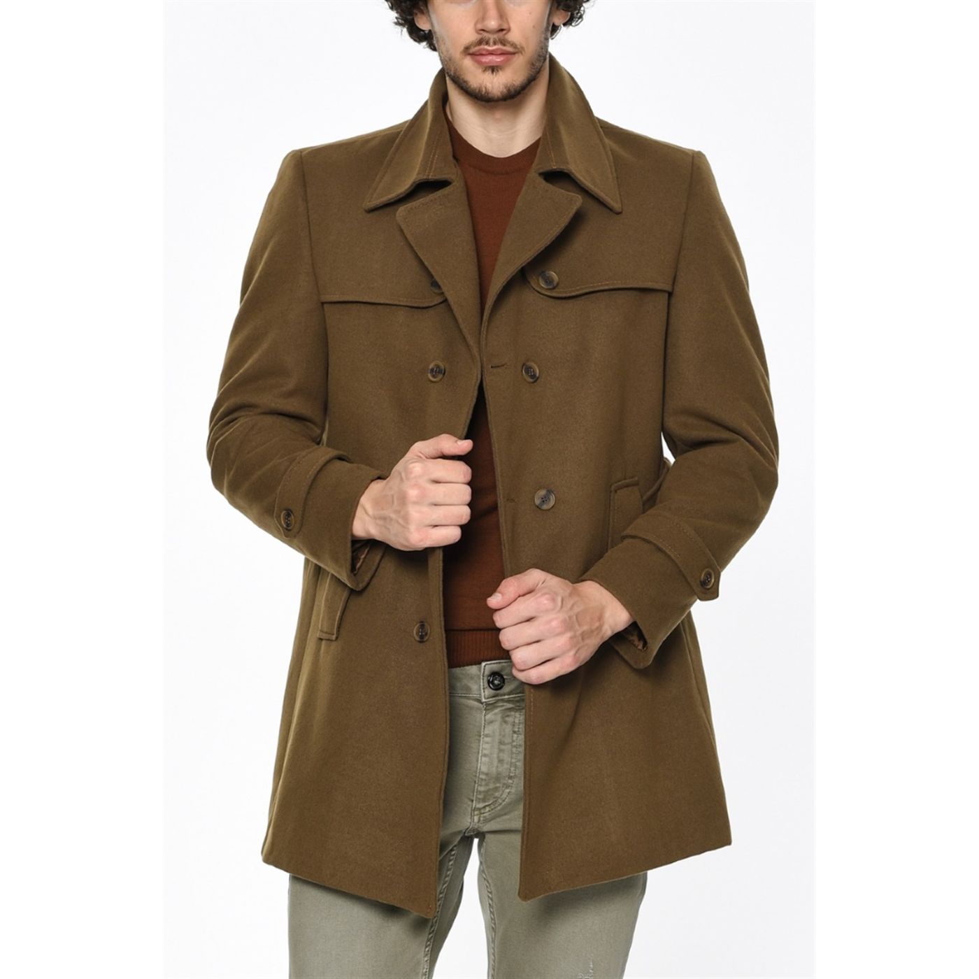 PLT8325 DEWBERRY MEN's COAT-CAMEL
