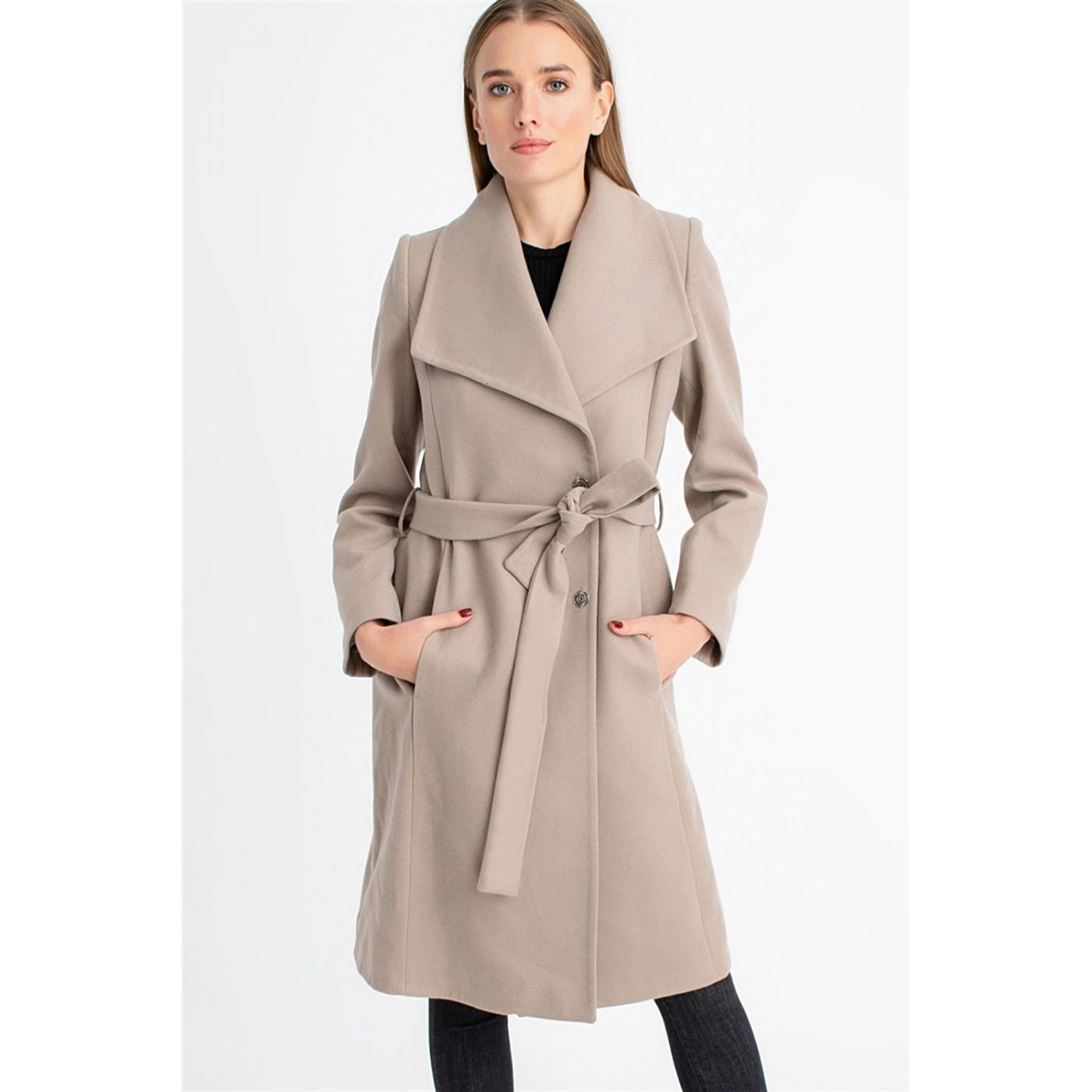 Z6618 DEWBERRY WOMEN KABAN-BEJ