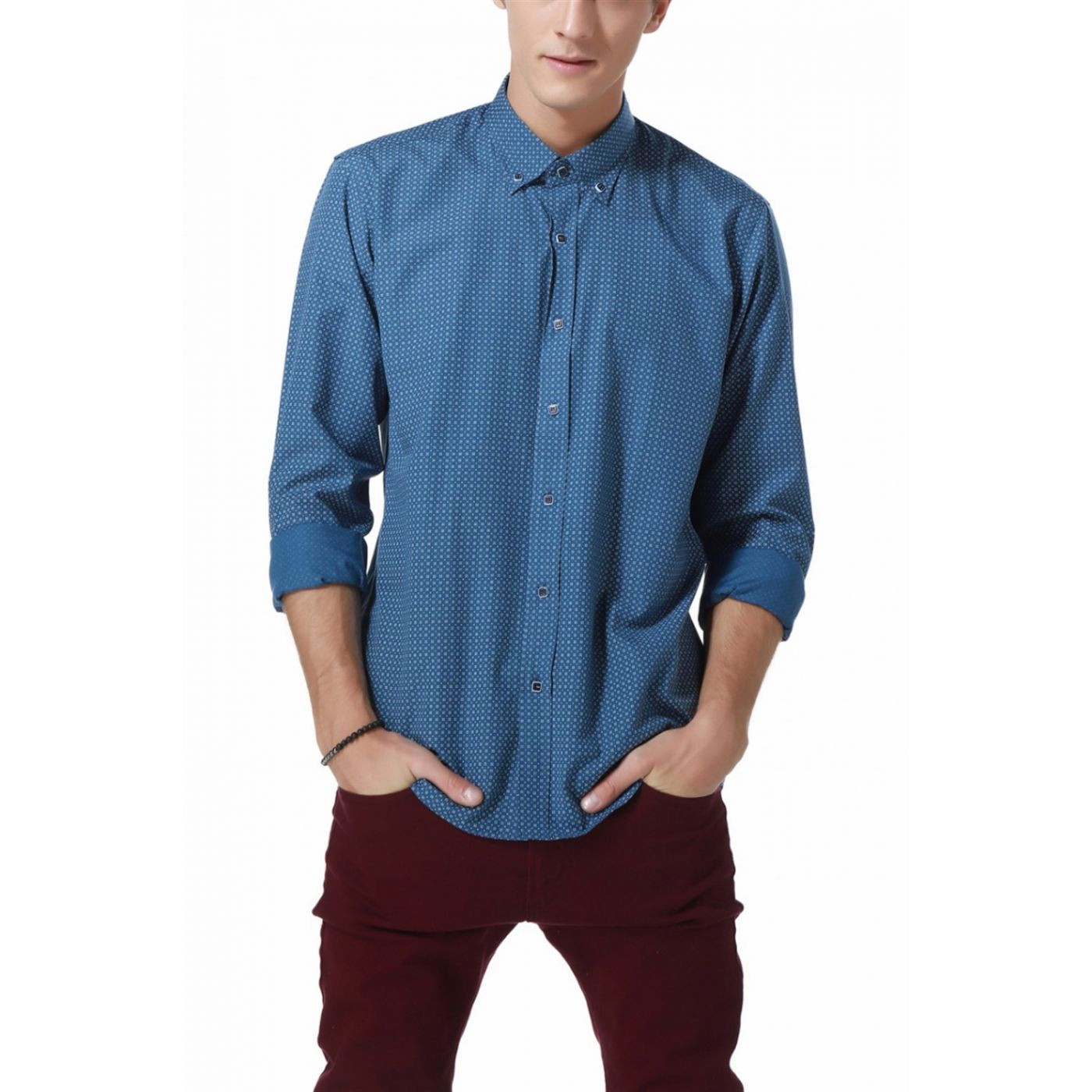 G591 DEWBERRY SHIRT-INDIGO