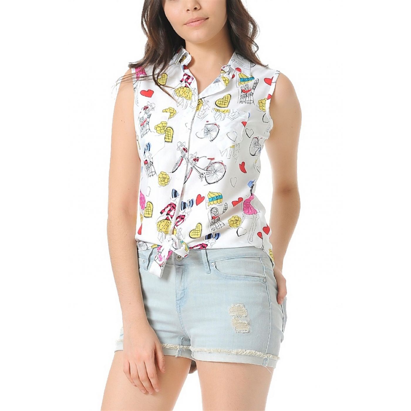 Z6099 DEWBERRY WOMEN's SHIRT-SARI