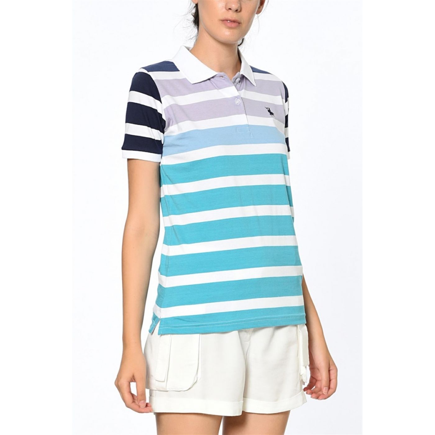 Z6276 DEWBERY WOMEN's T-SHIRT-TURQUOISE - LIRA