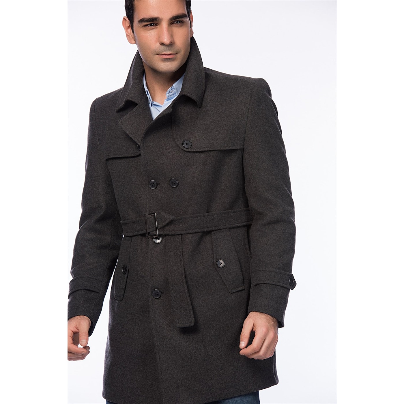 PLT8325 DEWBERRY MEN's COAT-ANTHRACITE