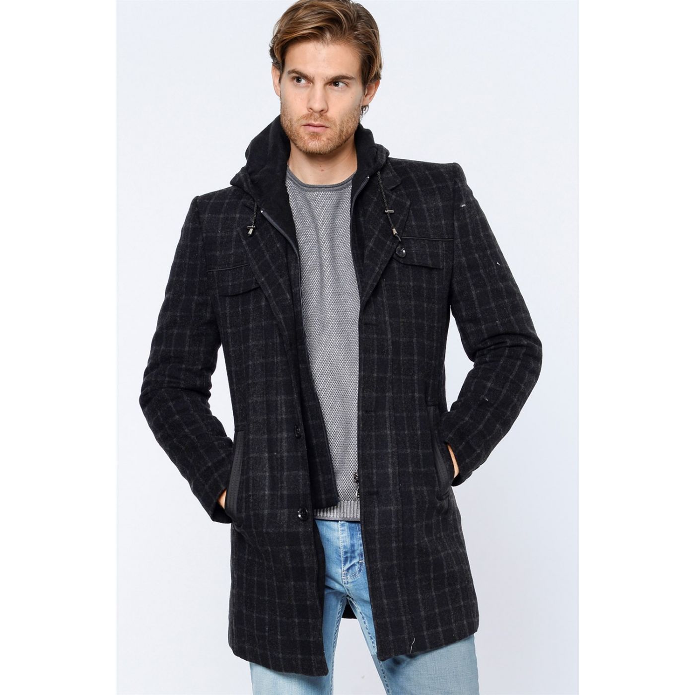 SICAK KIŞ MODASI PLT8217 DEWBERRY PALTO-PLAID