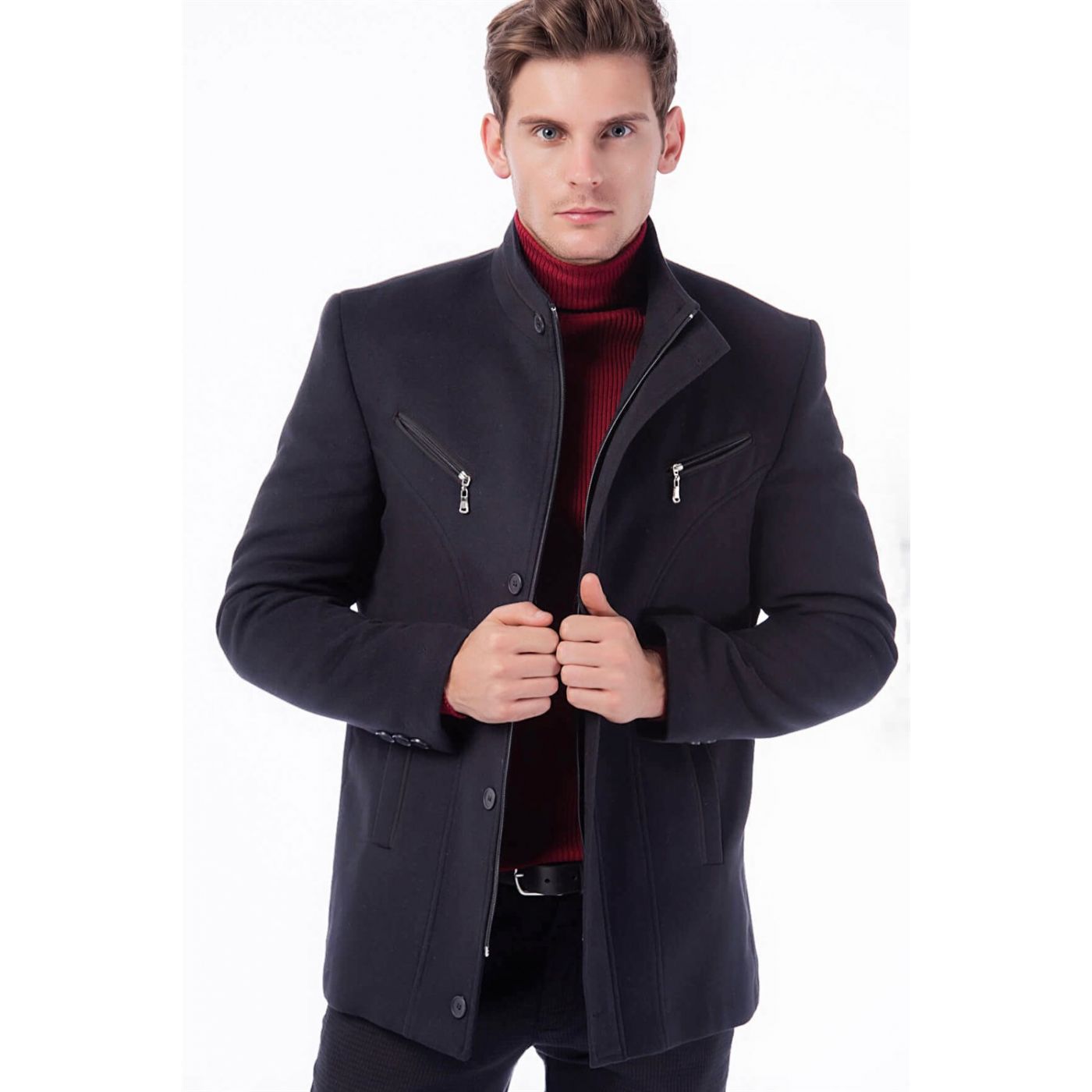 K7126 DEWBERRY MALE COAT-LACİVERT