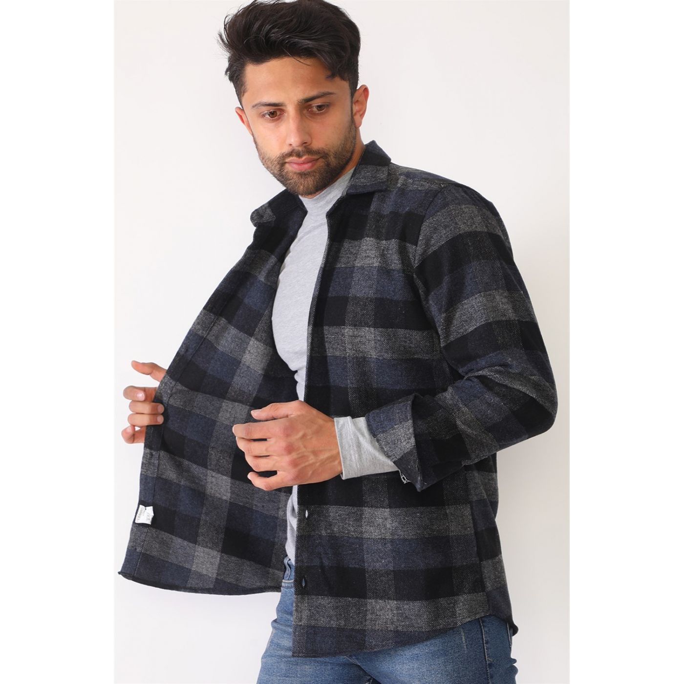 G696 DEWBERRY MEN'S SHIRT-NAVY