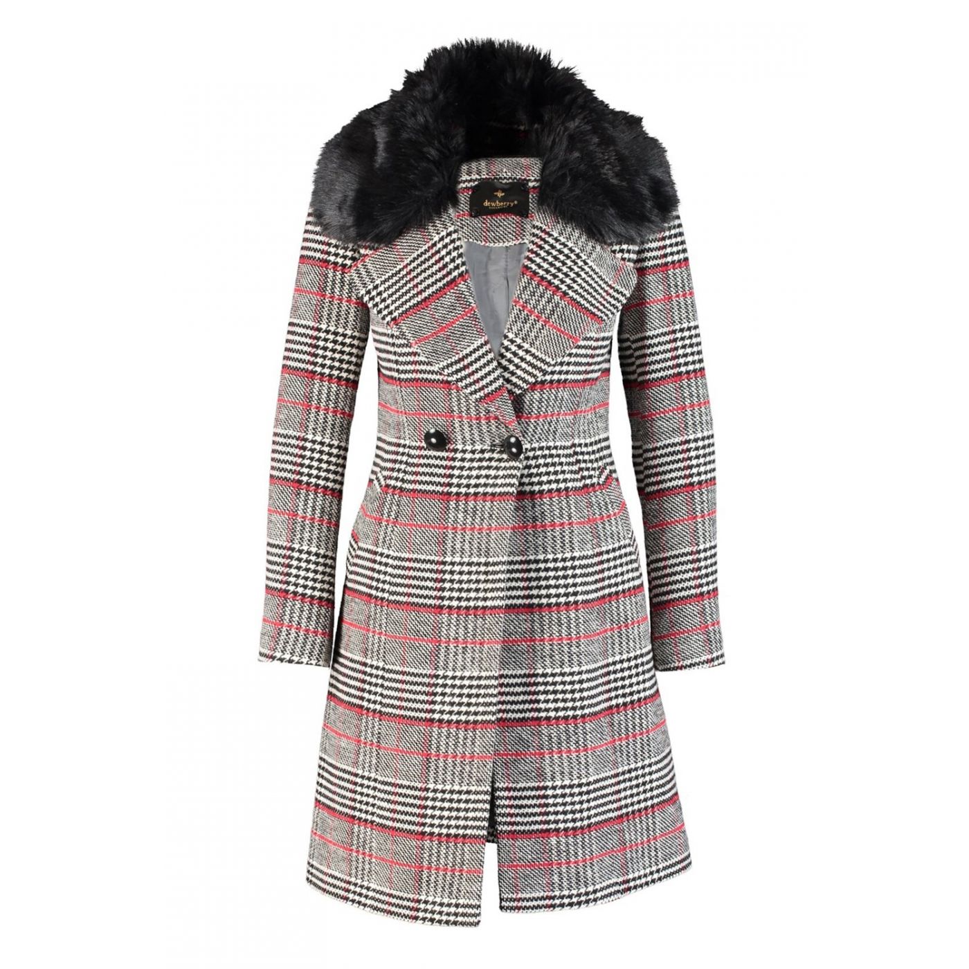 Z6643 DEWBERRY WOMEN'S COARSE-PLAID