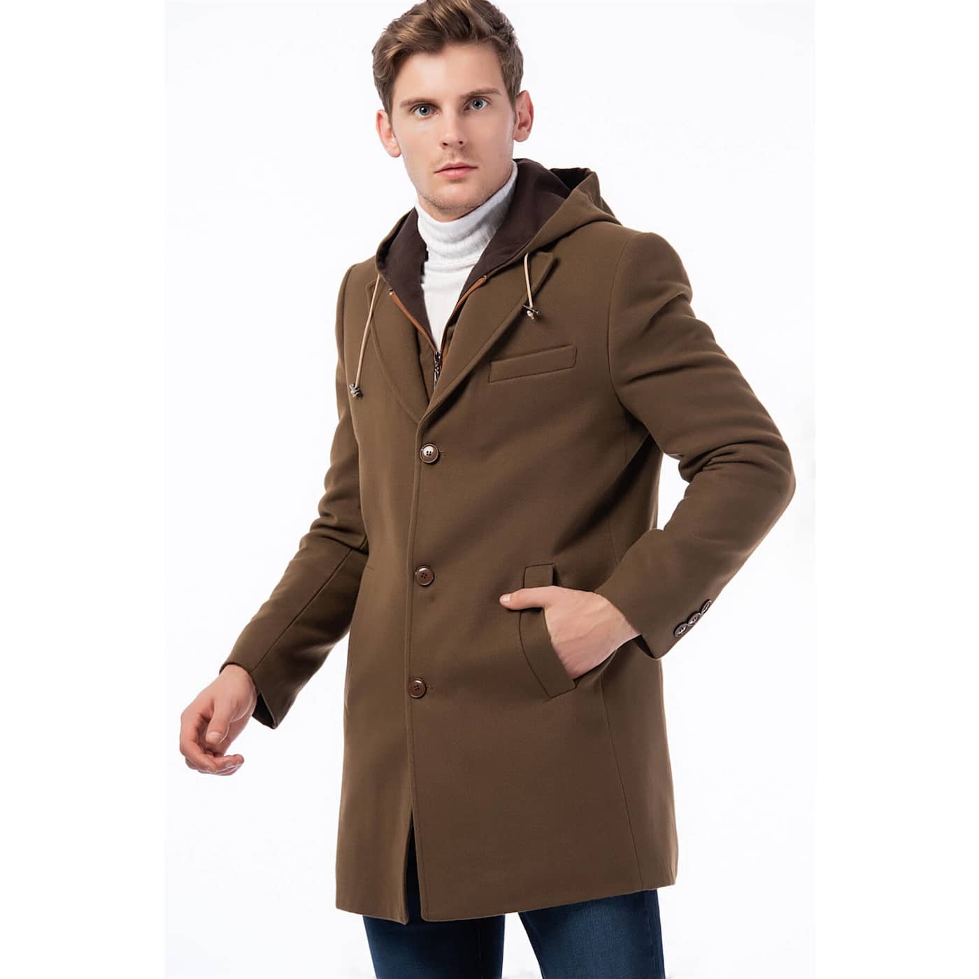 PLT8331 DEWBERRY MEN's COAT-CAMEL