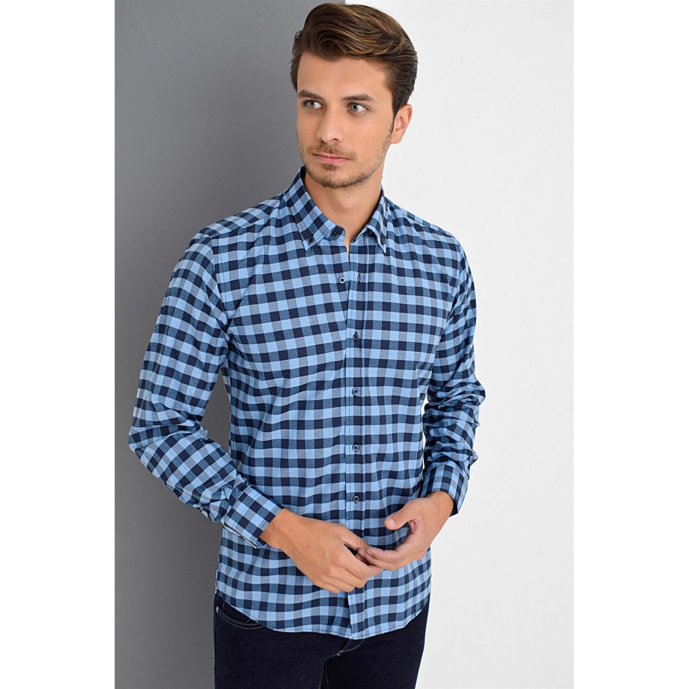 G629 DEWBERRY SHIRT-BLUE