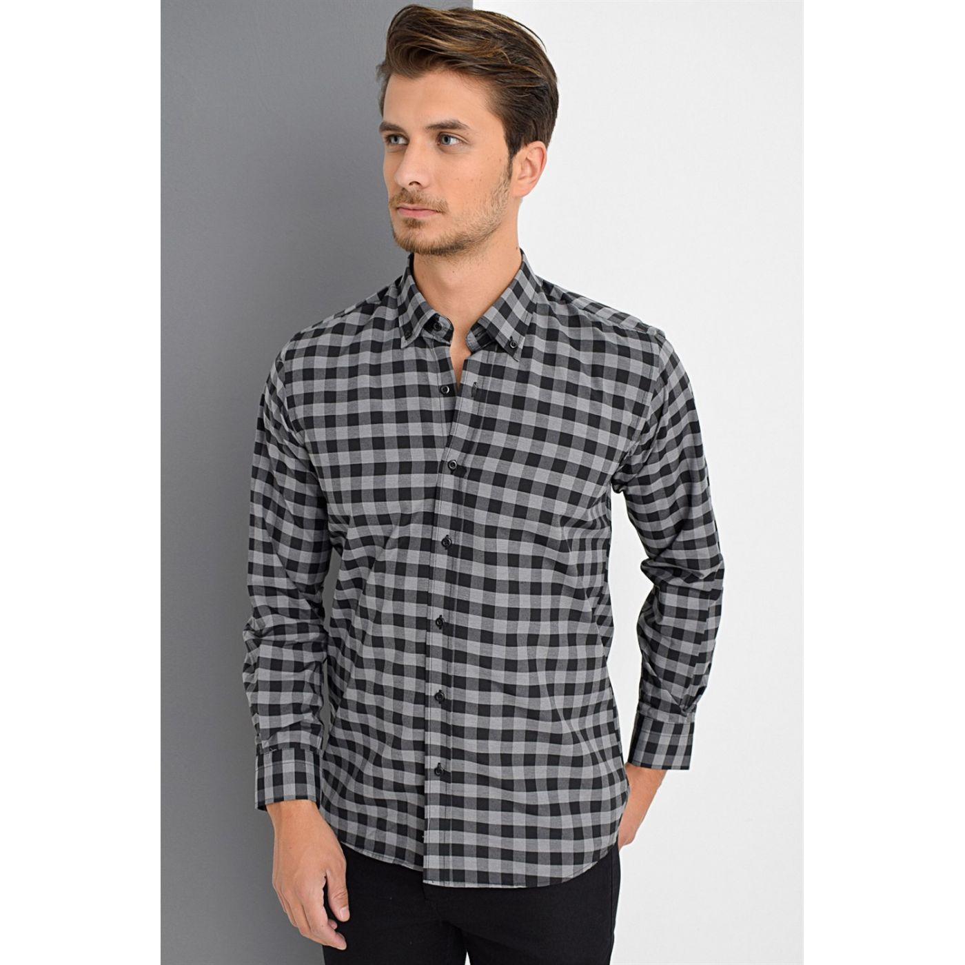 G629 DEWBERRY SHIRT-BLACK