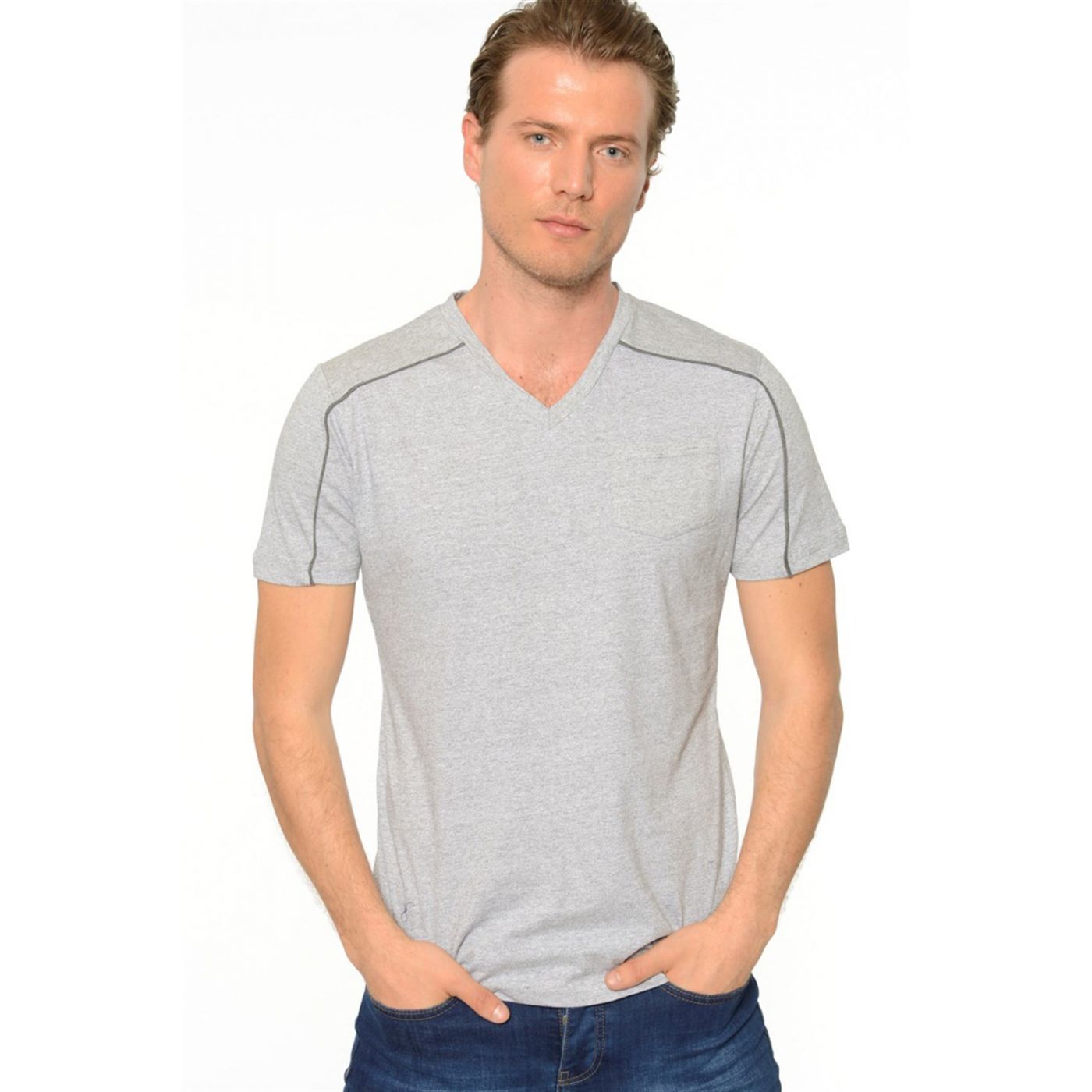 T8540 DEWBERRY T-SHIRT-GREY
