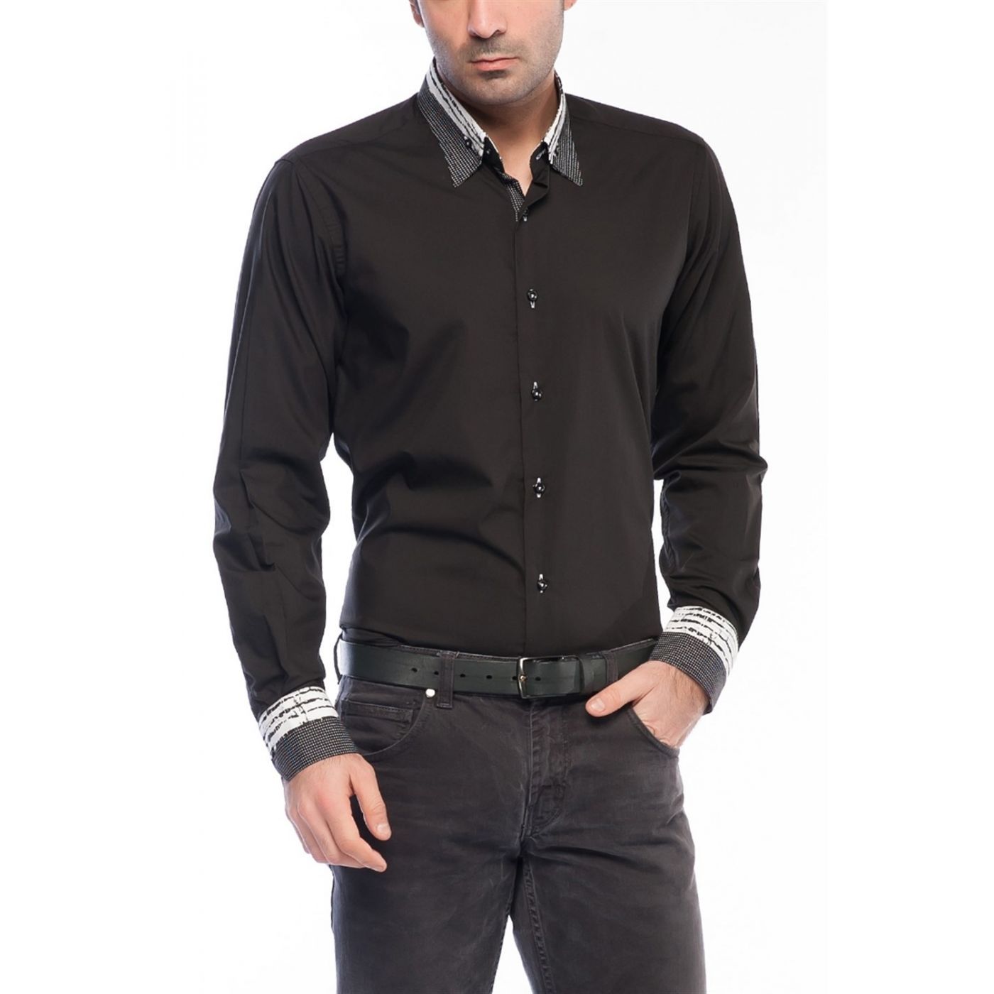 G553 DEWBERRY SHIRT-BLACK