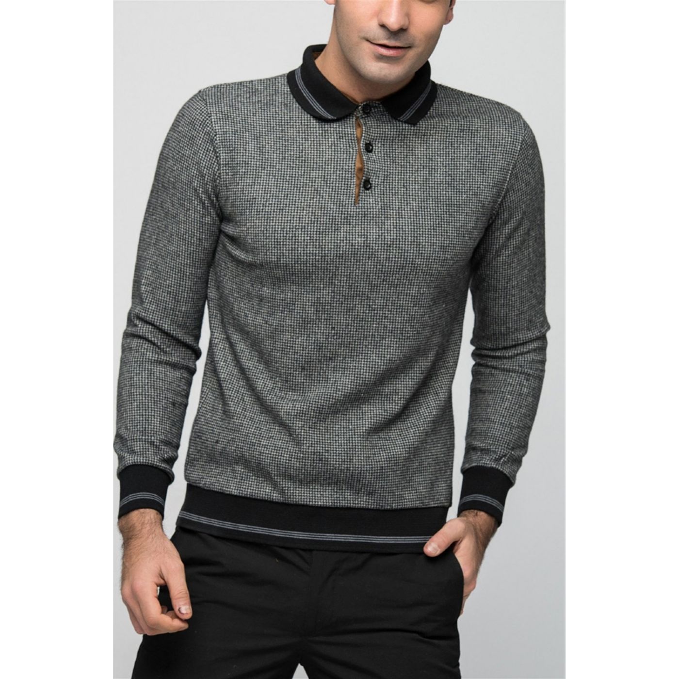 1020 DEWBERRY MEN'S SWEATSHIRT-ACCIDENT OIL ANTHRACITE